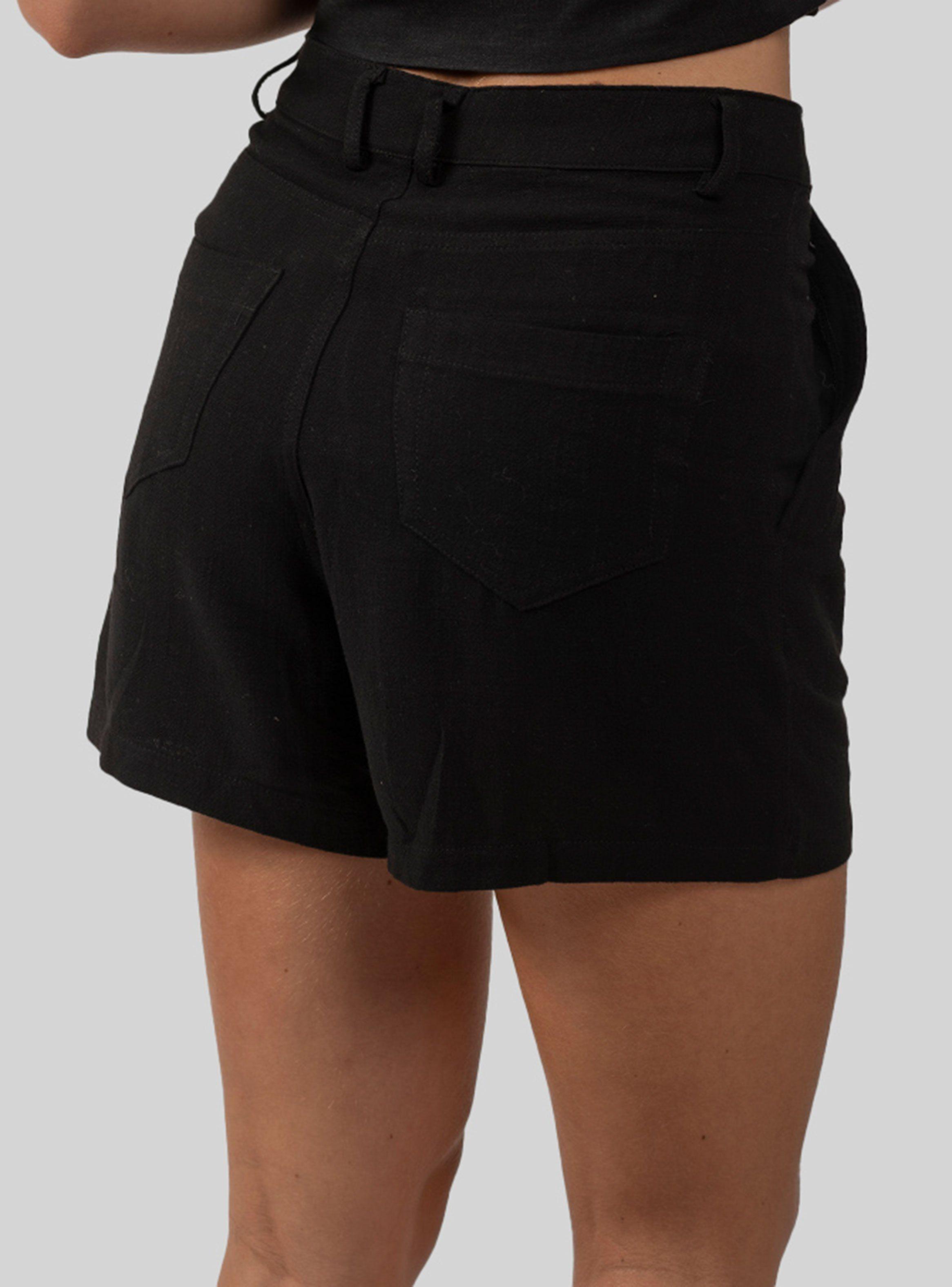 Short Aroa Lino con Botón-1