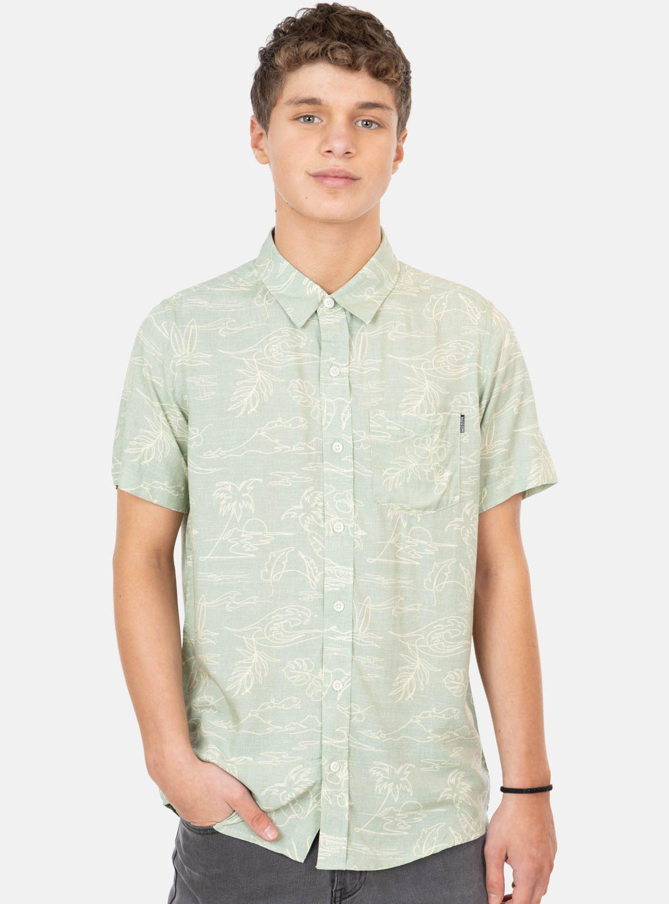 Camisa Manga Corta Tropical Island Print-0