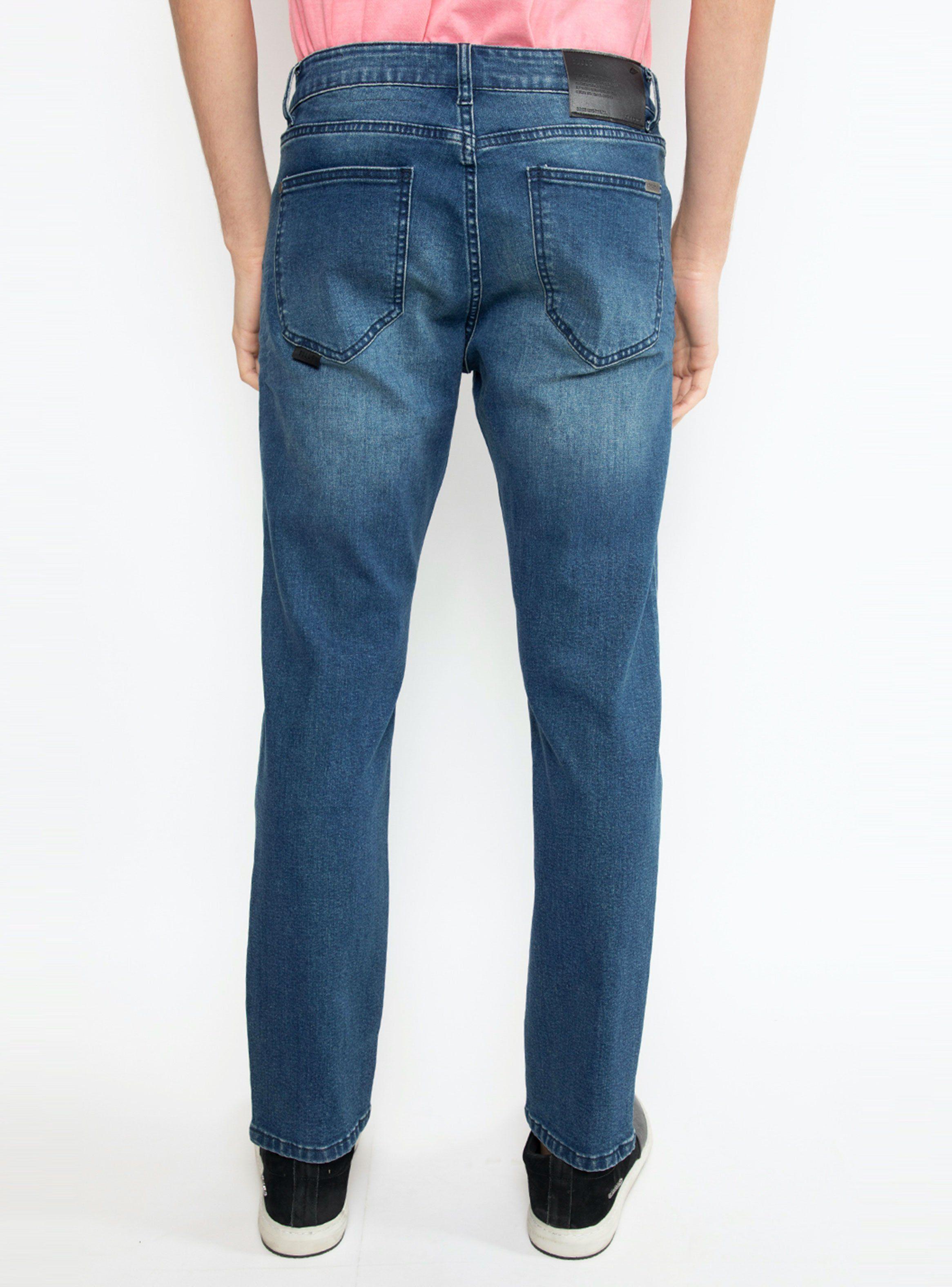 Jeans Slim Black Blue Five Pockets Basic-1