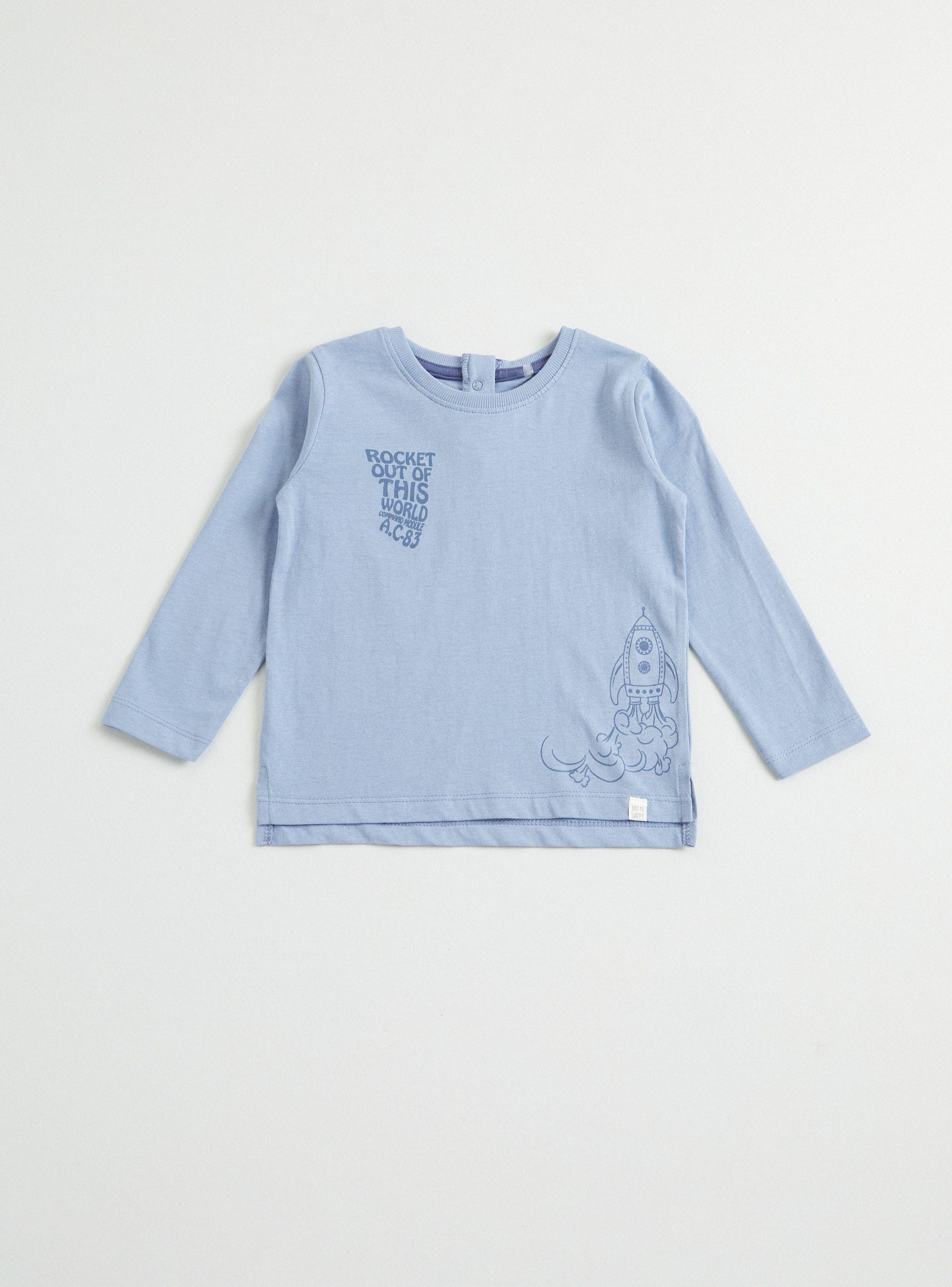 Polera Estampado Manga Larga Niño-0