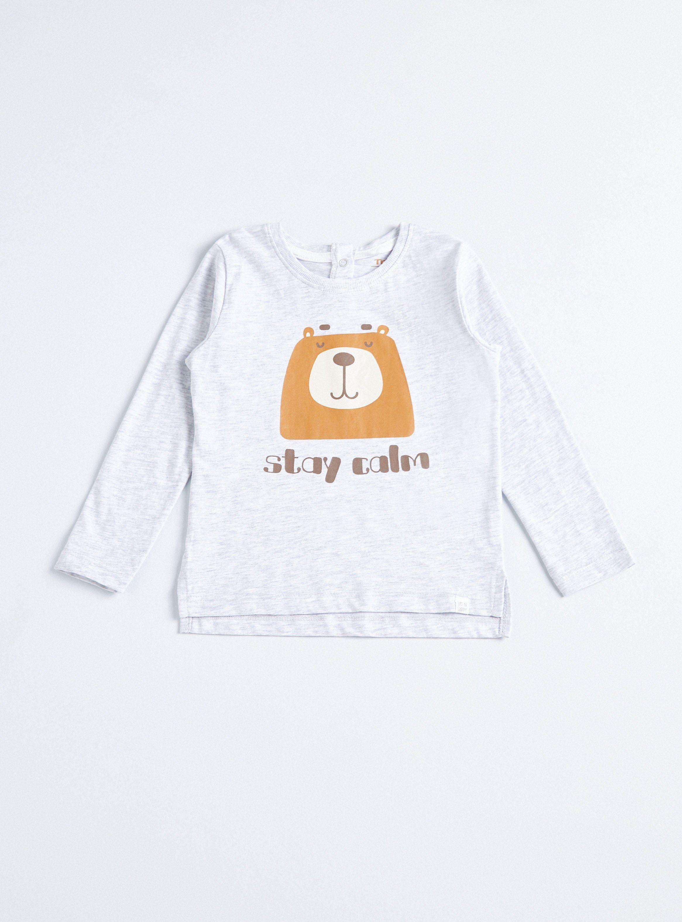 Polera Estampado Manga Larga Niño-0