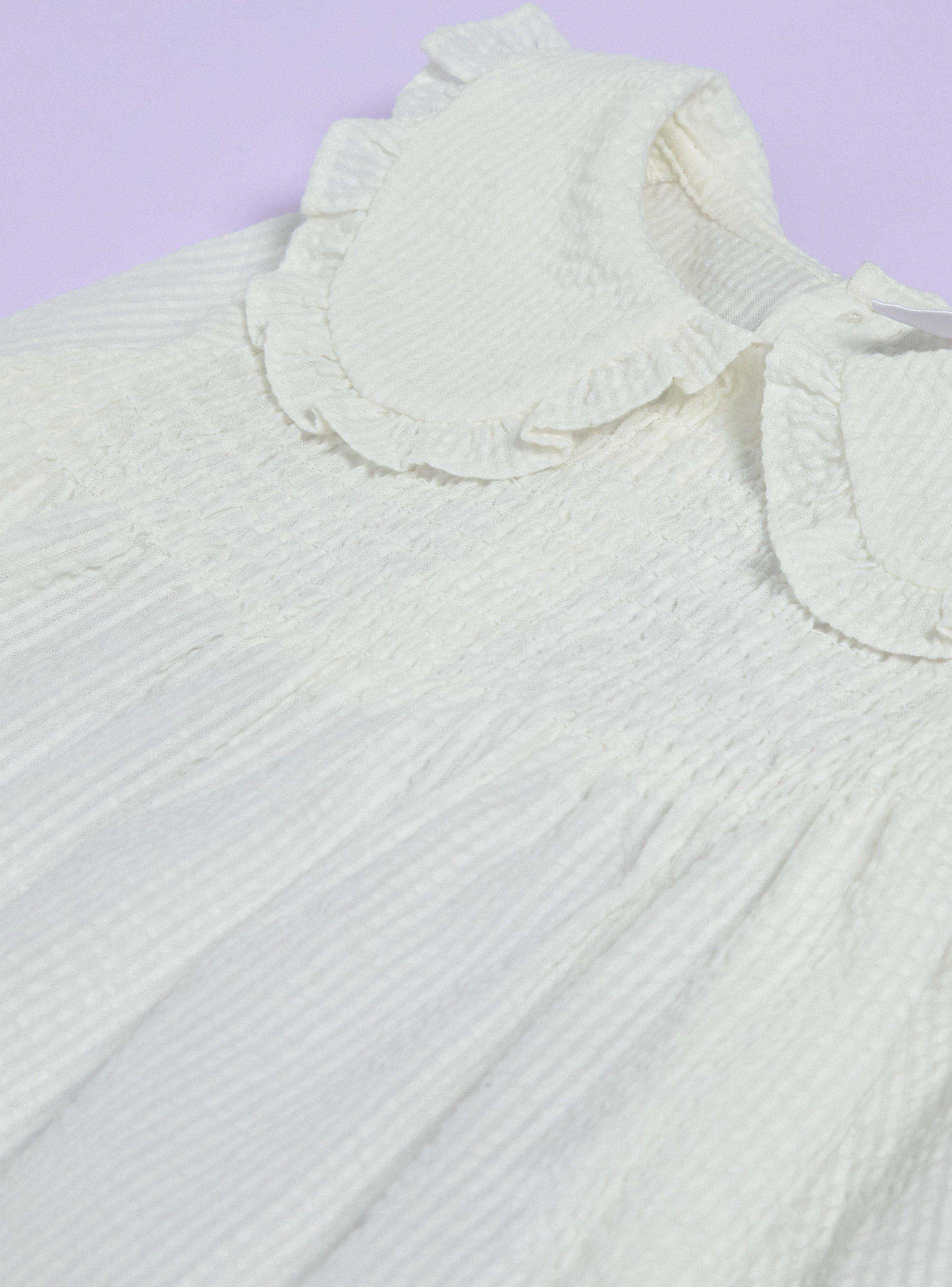 Blusa con Cuello Bobo y Panal Elasticado-2