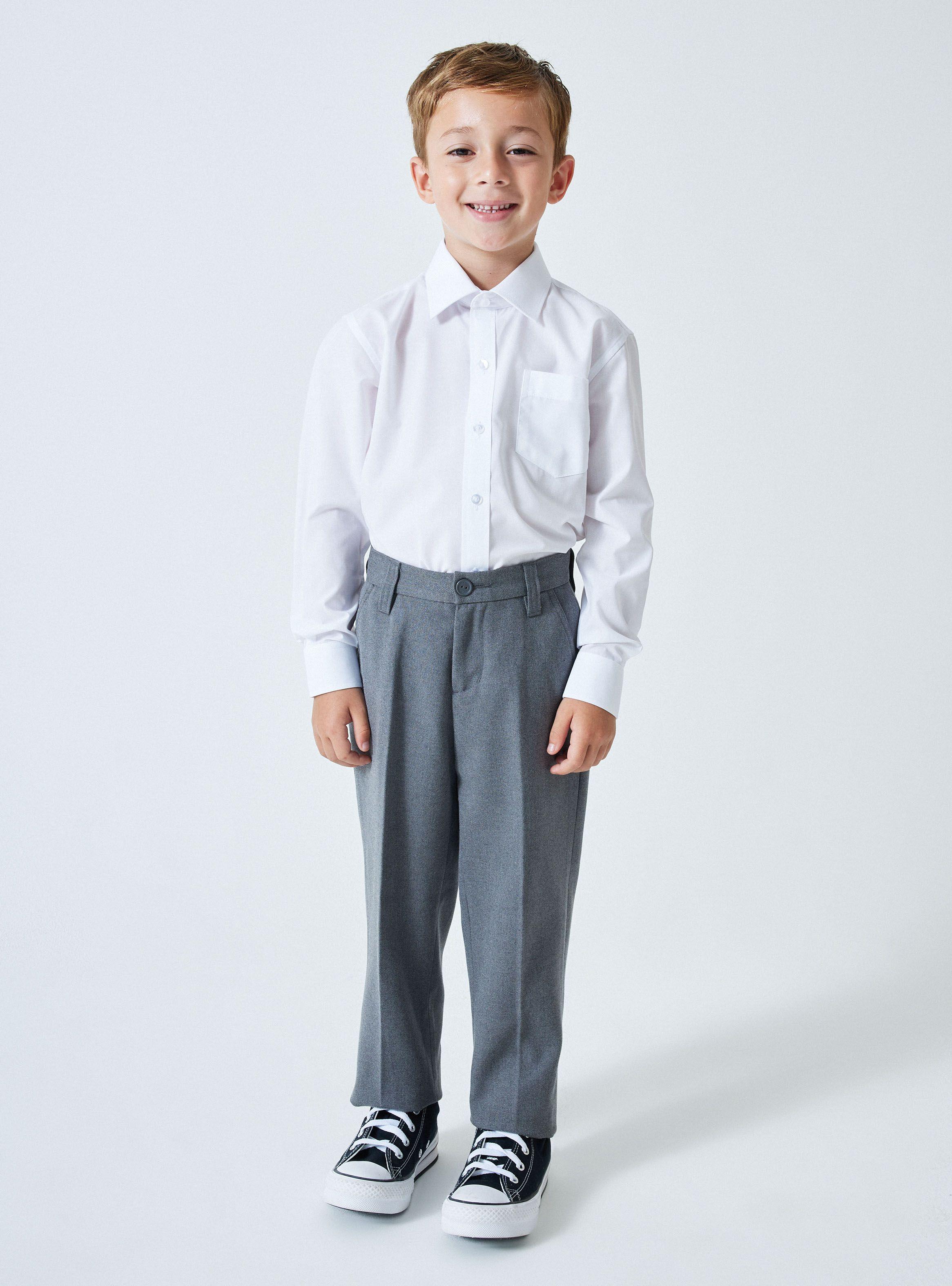 Pantalón Slim Fit Gris Talla 4 A 8-3