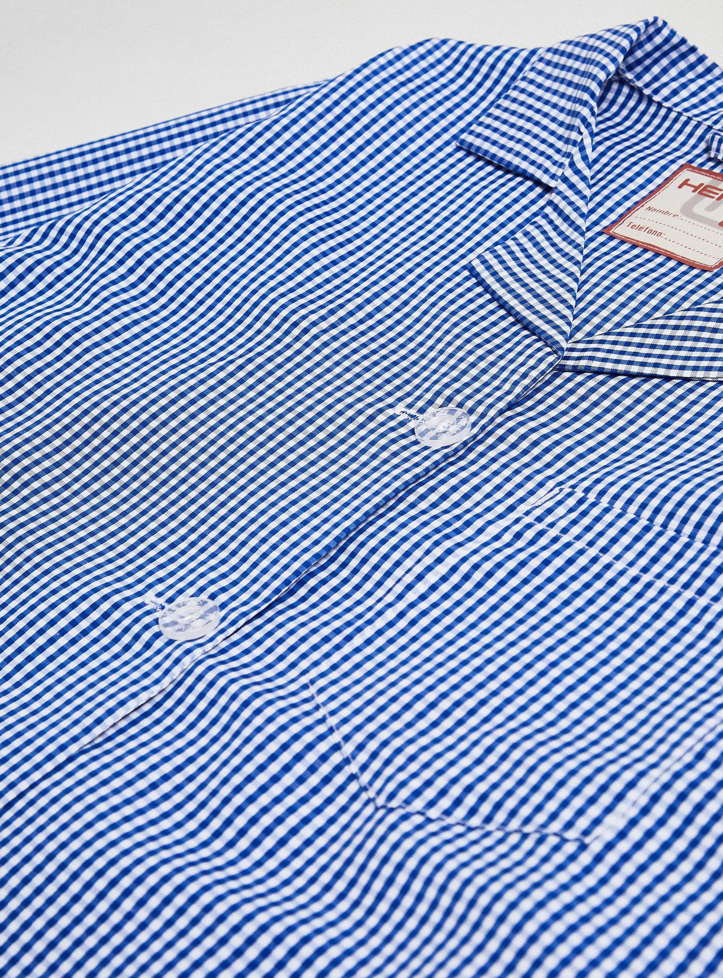 Accesorio Delantal Cuadrille Azul Talla S-L-2