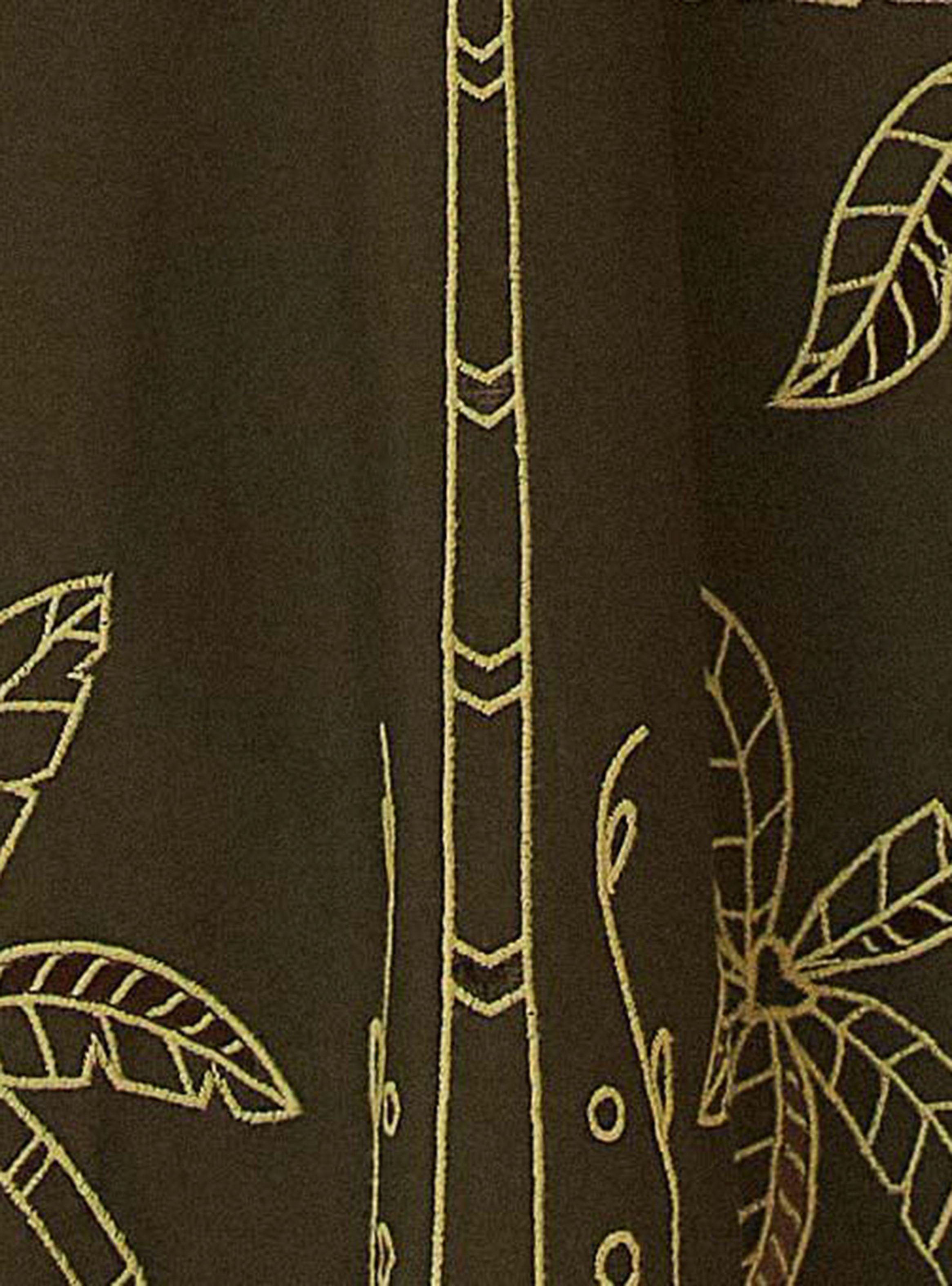 Vestido Larga Manga Abullonada con Aperturas-4