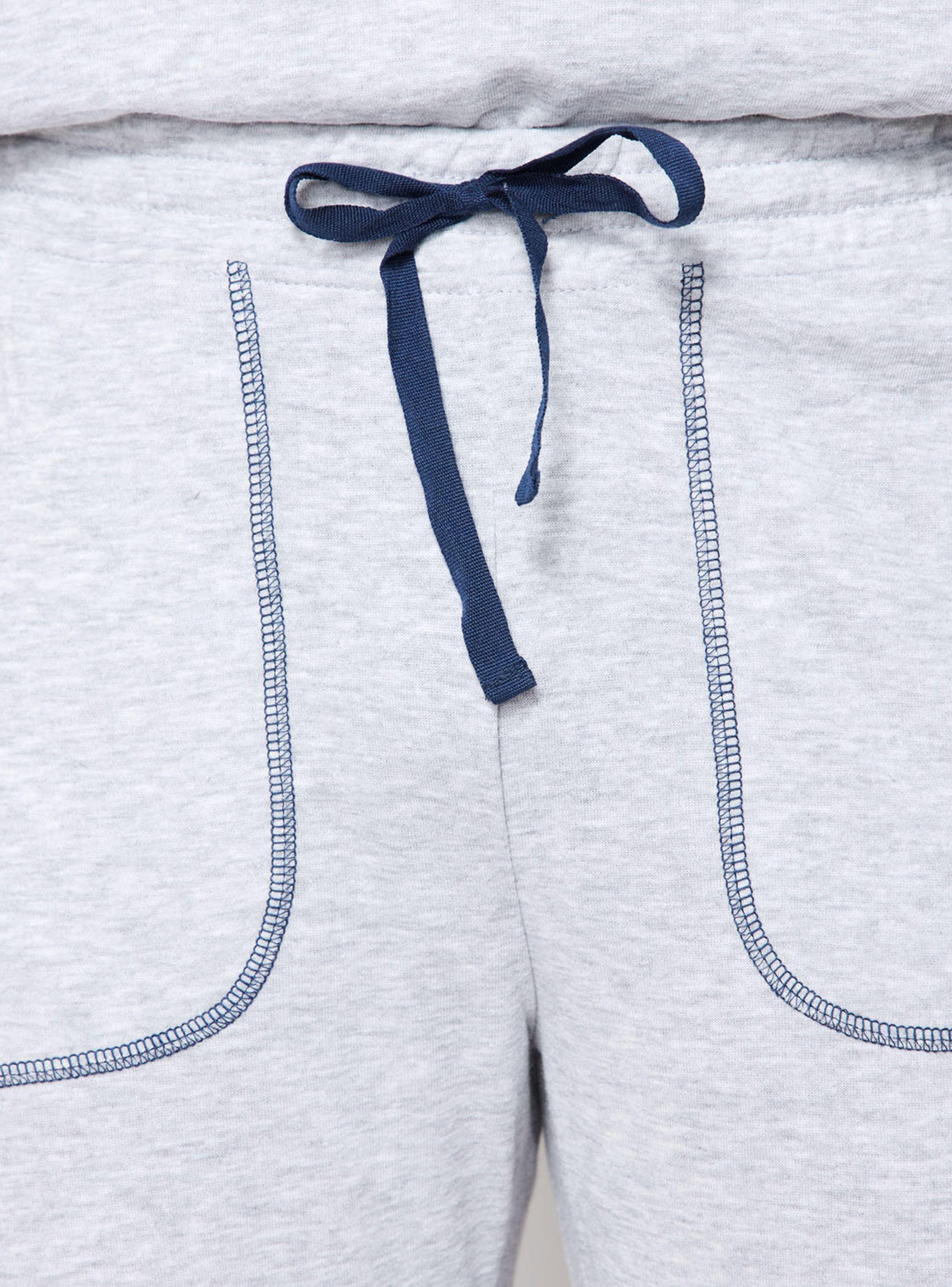 Pijama Largo Algodón French Gris-3
