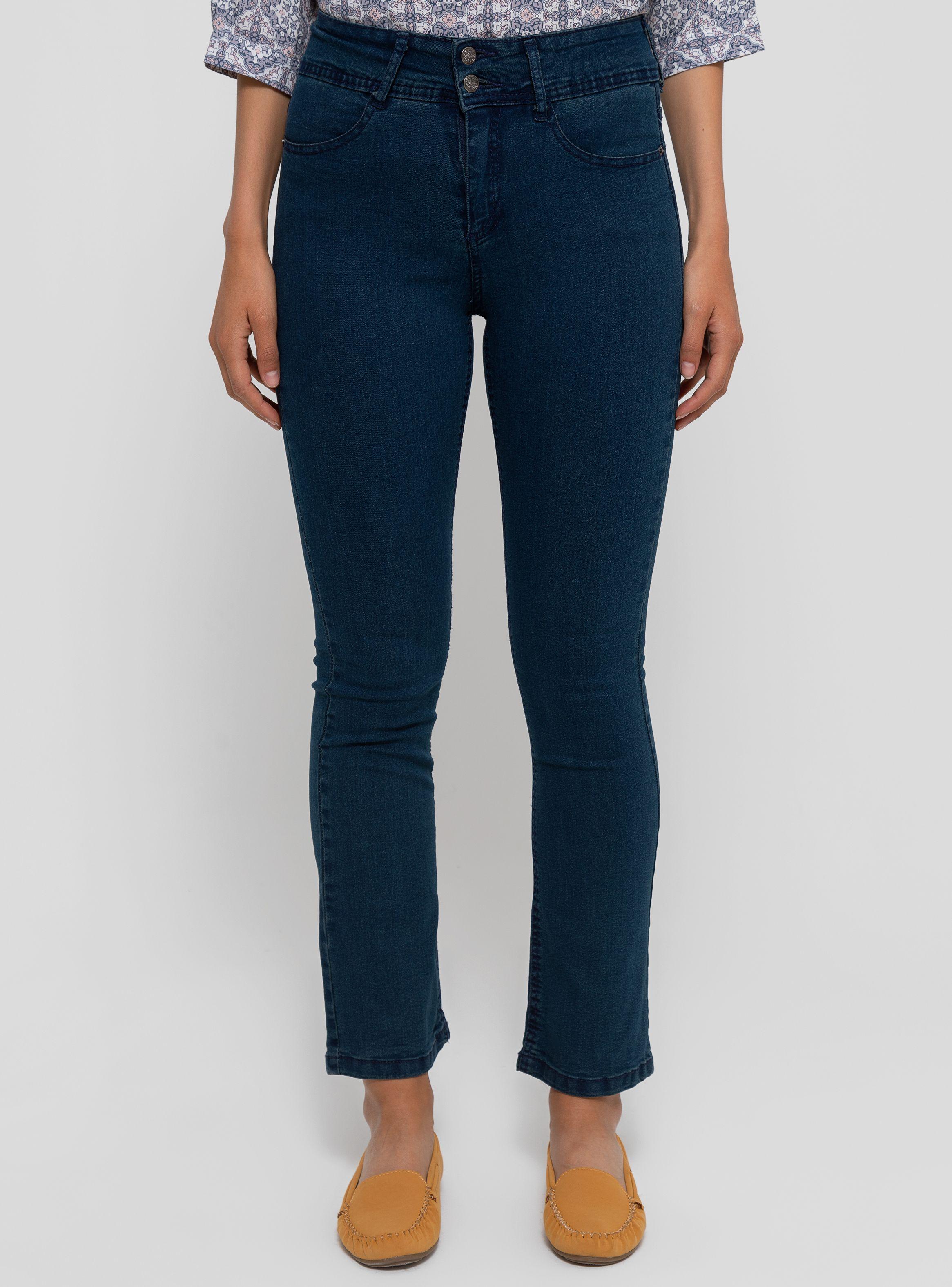 Jeans Straight Tiro Alto-0