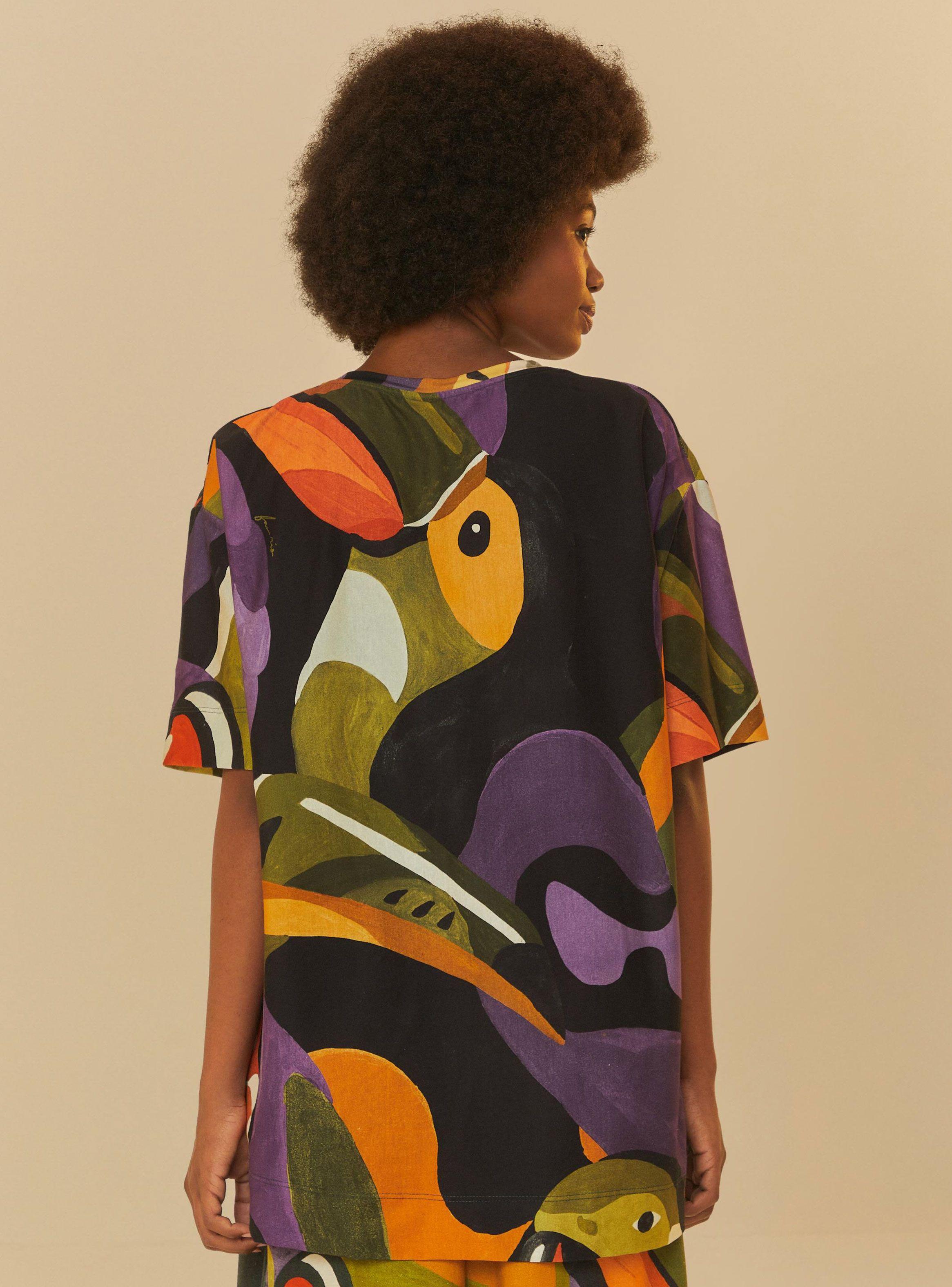 Polera Manga Corta Diseño Tucán-1