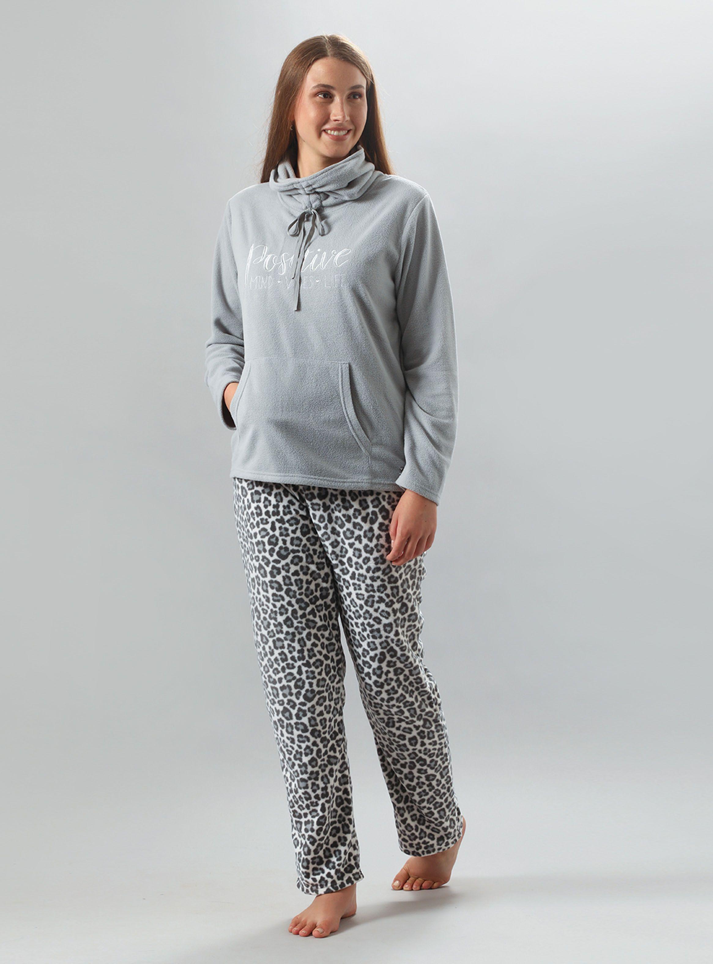 Pijama Micropolar Cuello Alto-0