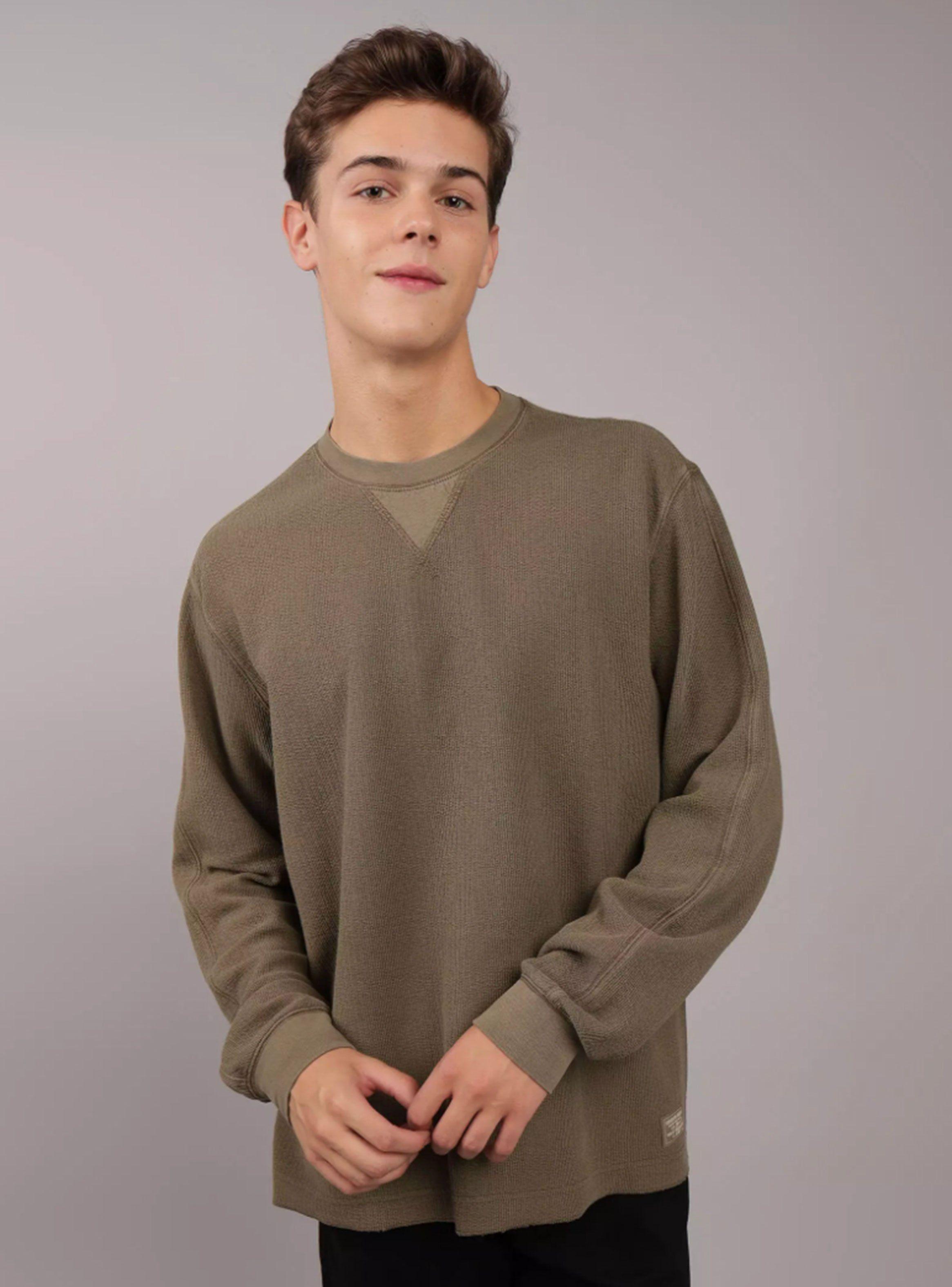 Polerón AE Liso Detalle en Cuello-0