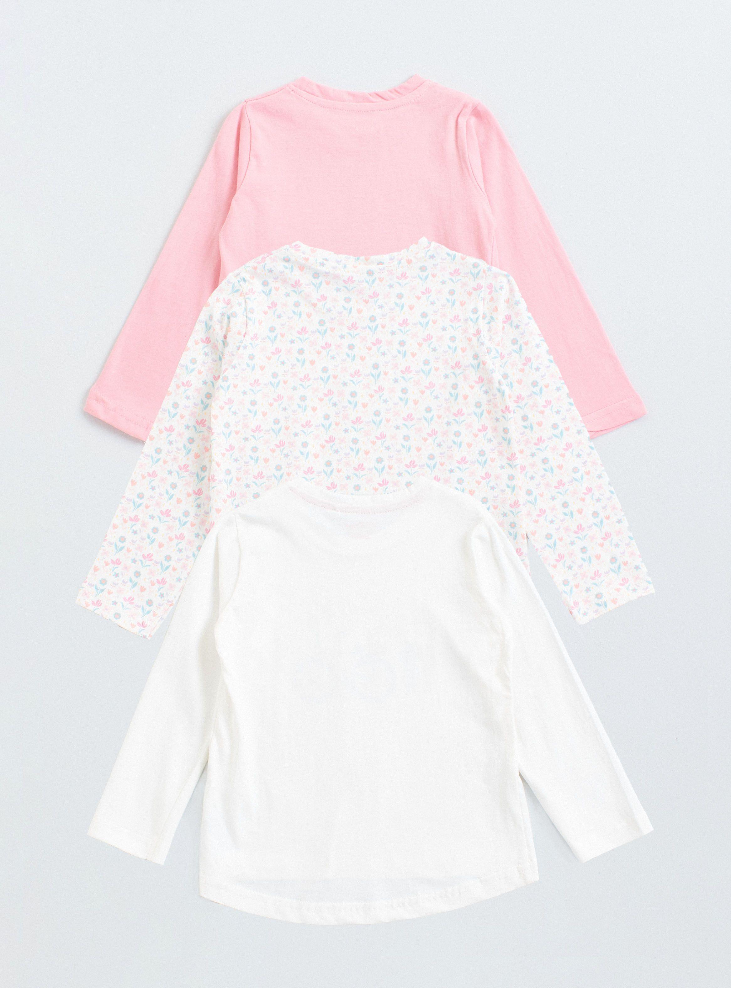 Tripack Poleras Cuello Redondo Niña-1