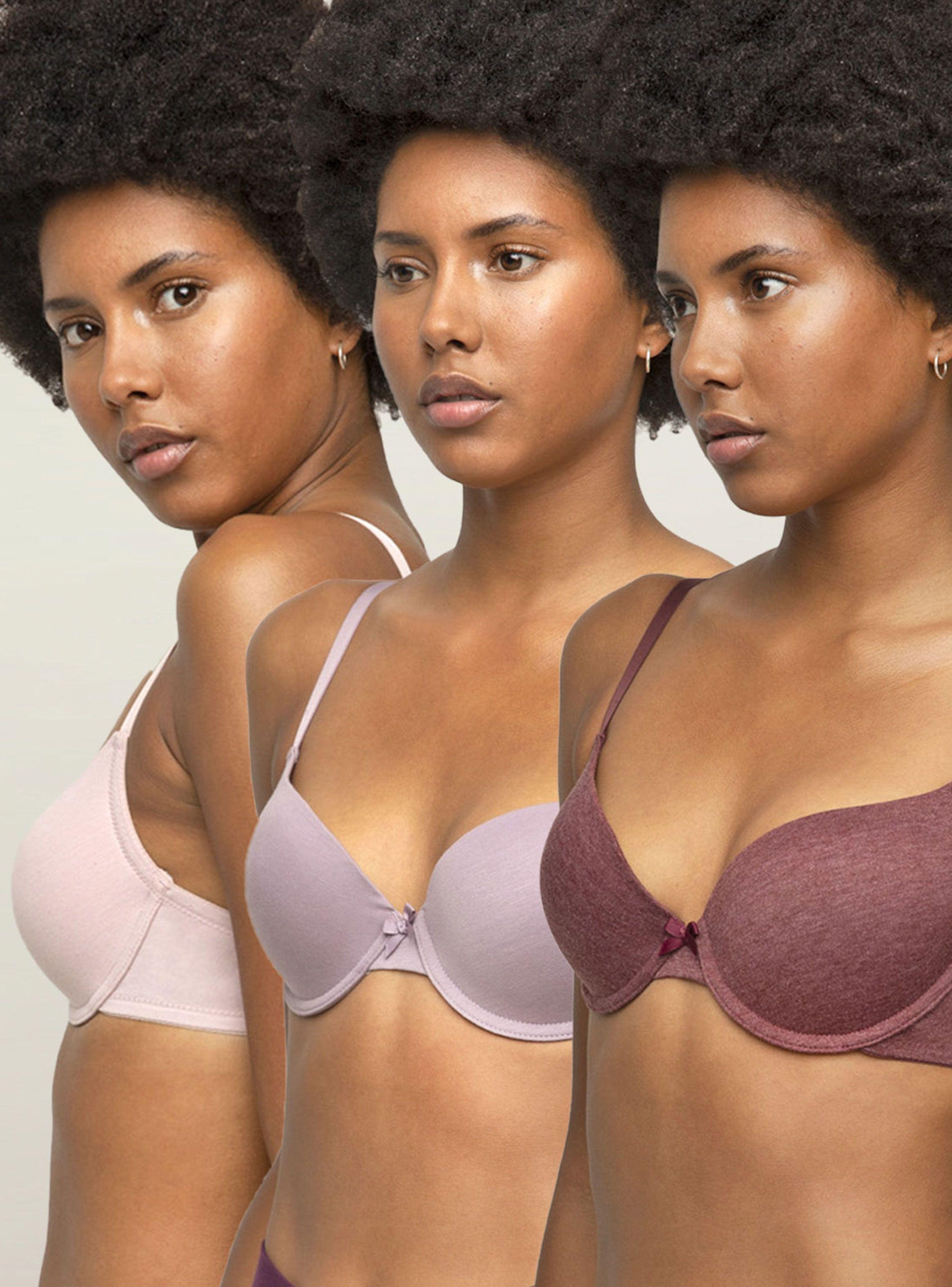 Pack 3 Sostén Liso con Soft Cobertura Media-0