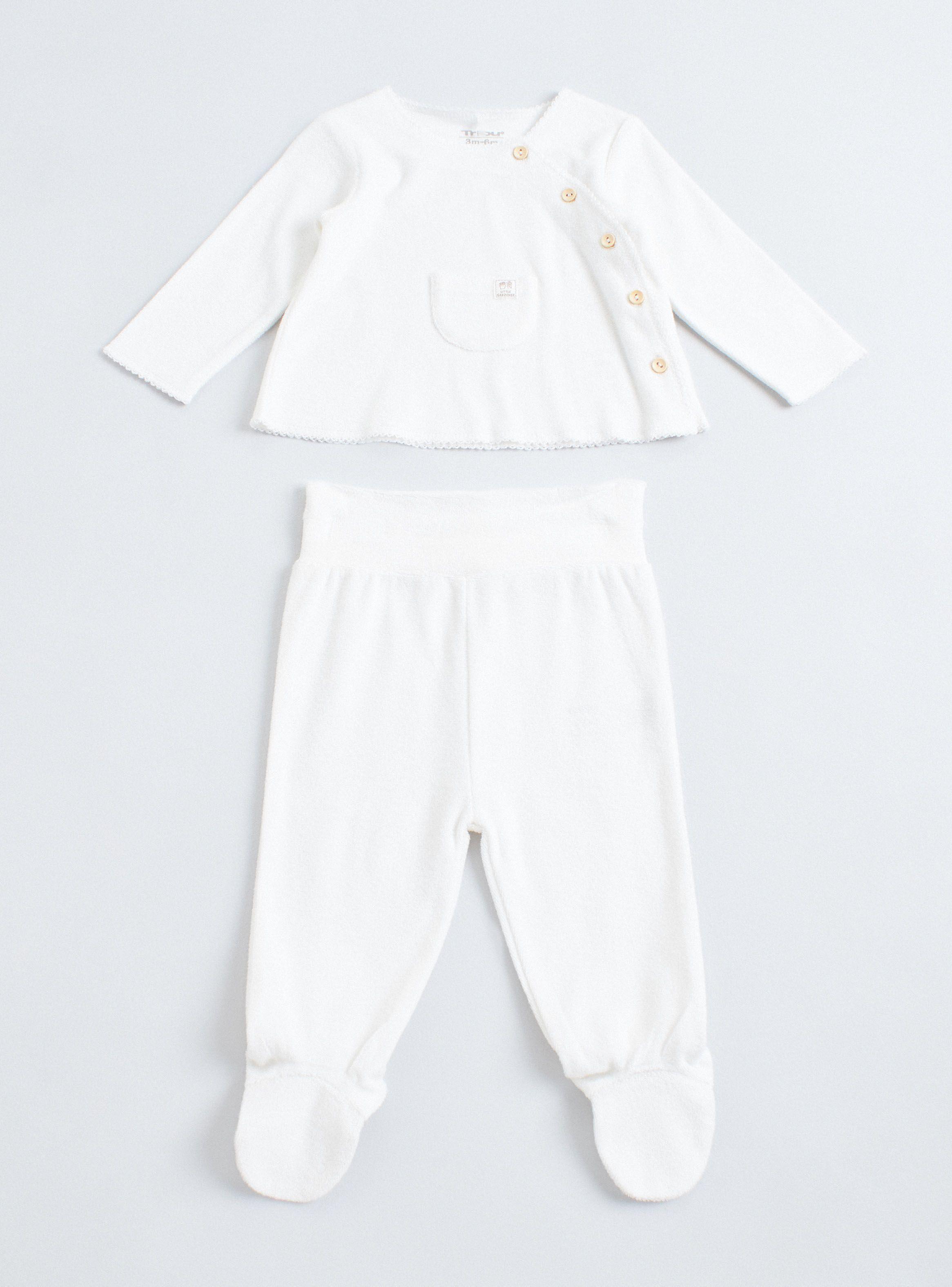 Conjunto Plush Blanco Toalla Infantil-0