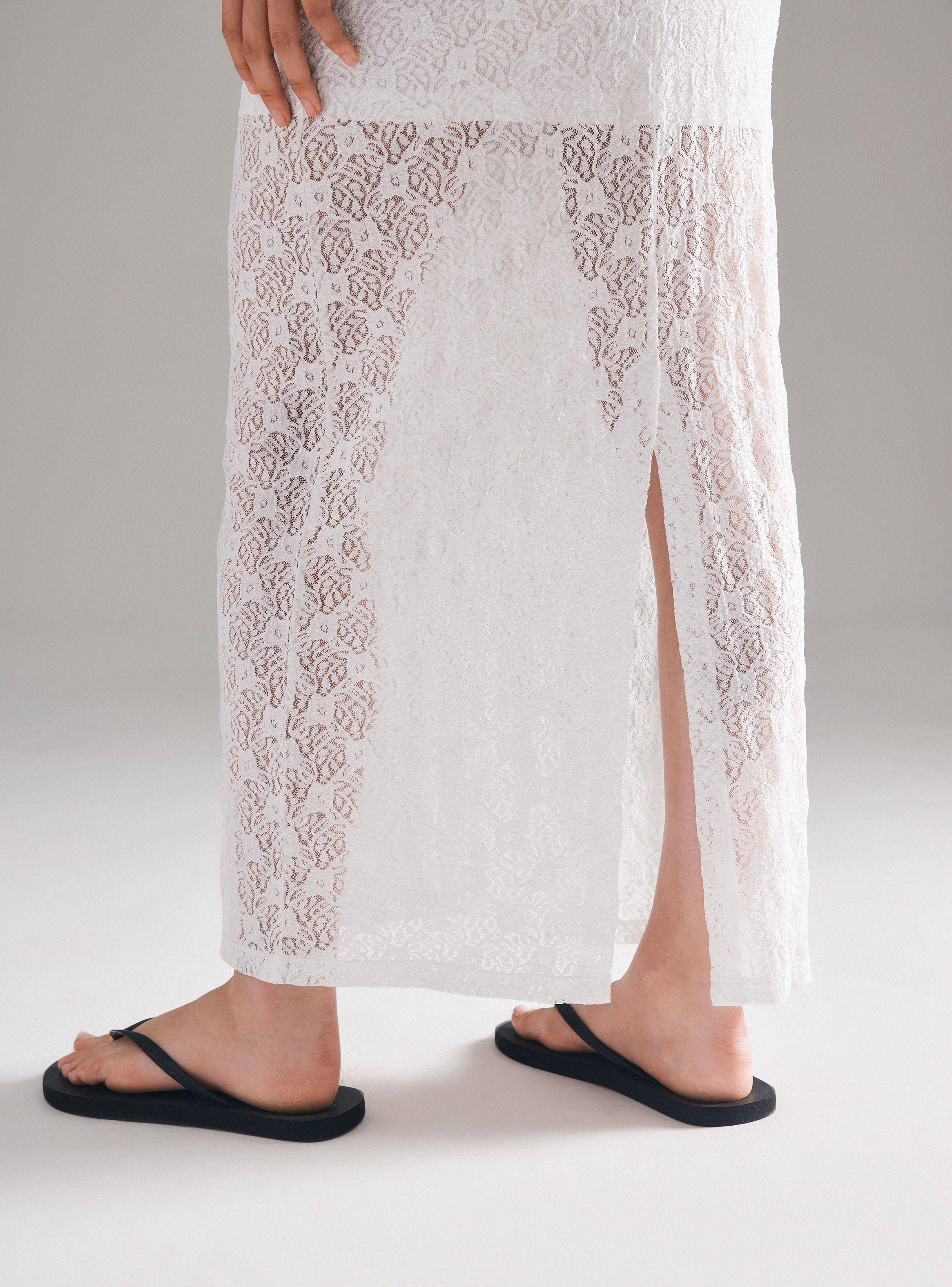 Falda Encaje Corte Delantero-3