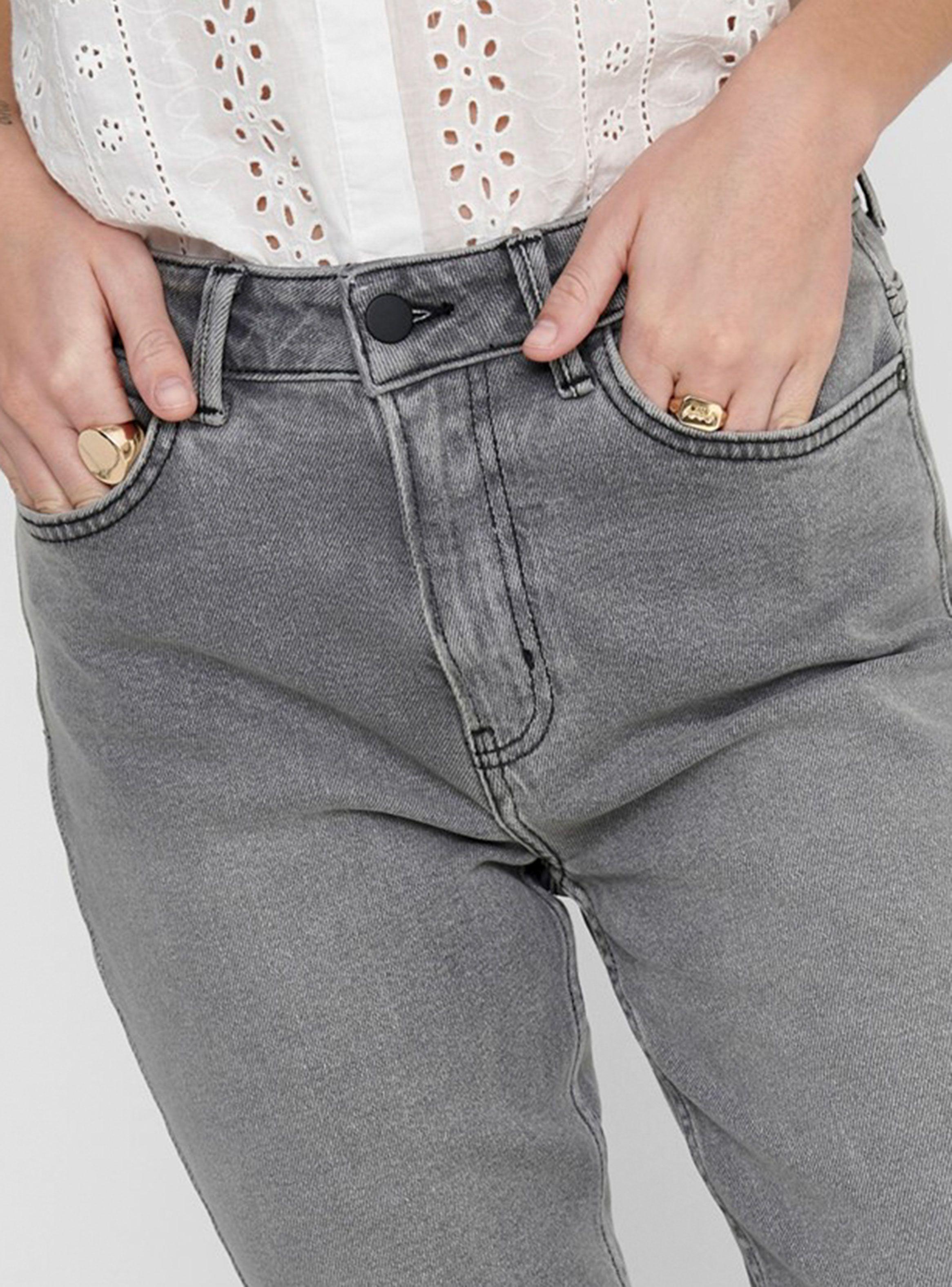 Jeans Recto Gris Largo 34-2