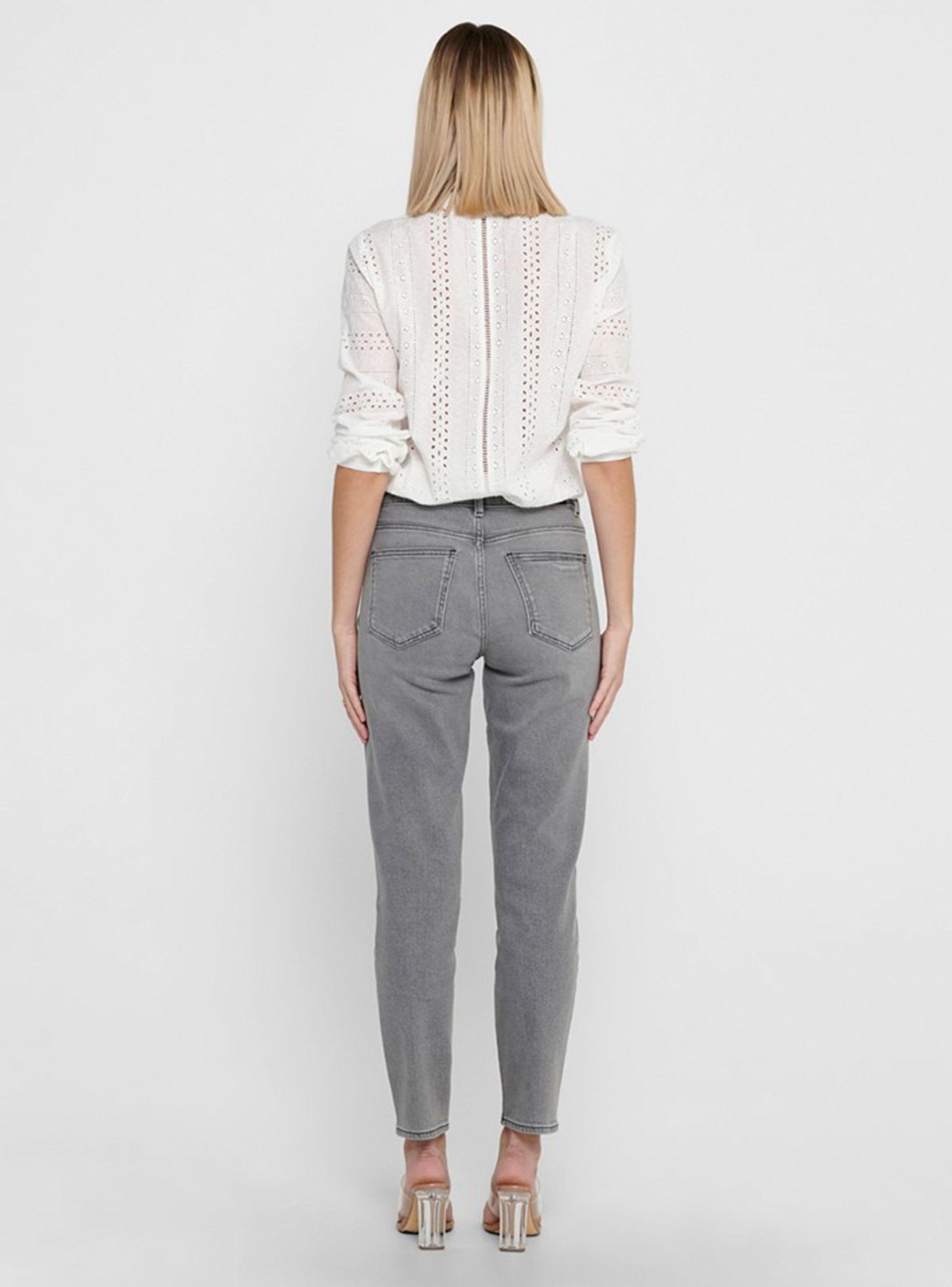 Jeans Recto Gris Largo 34-3