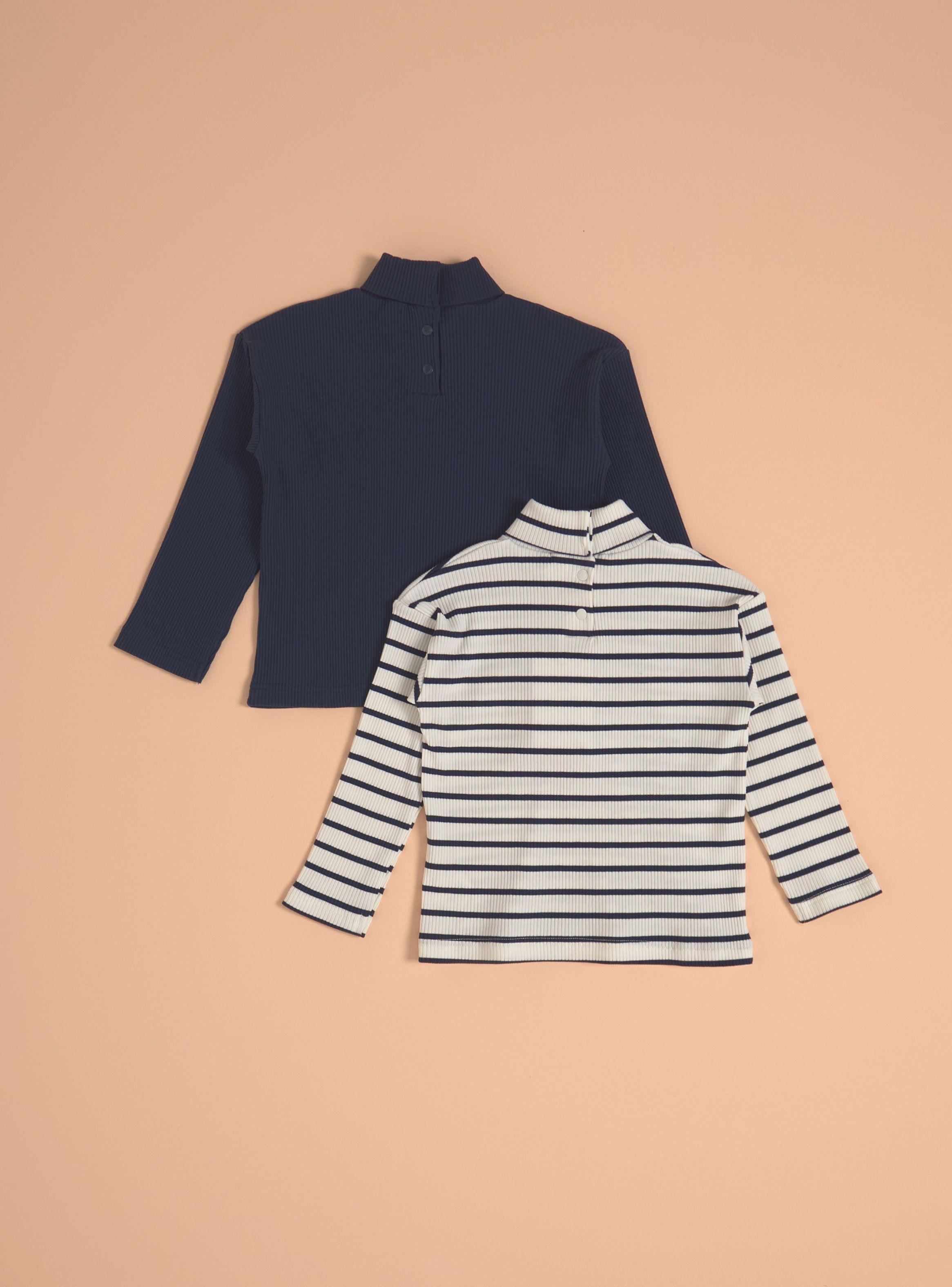 Polera Bi-Pack Liso y Estampado-1