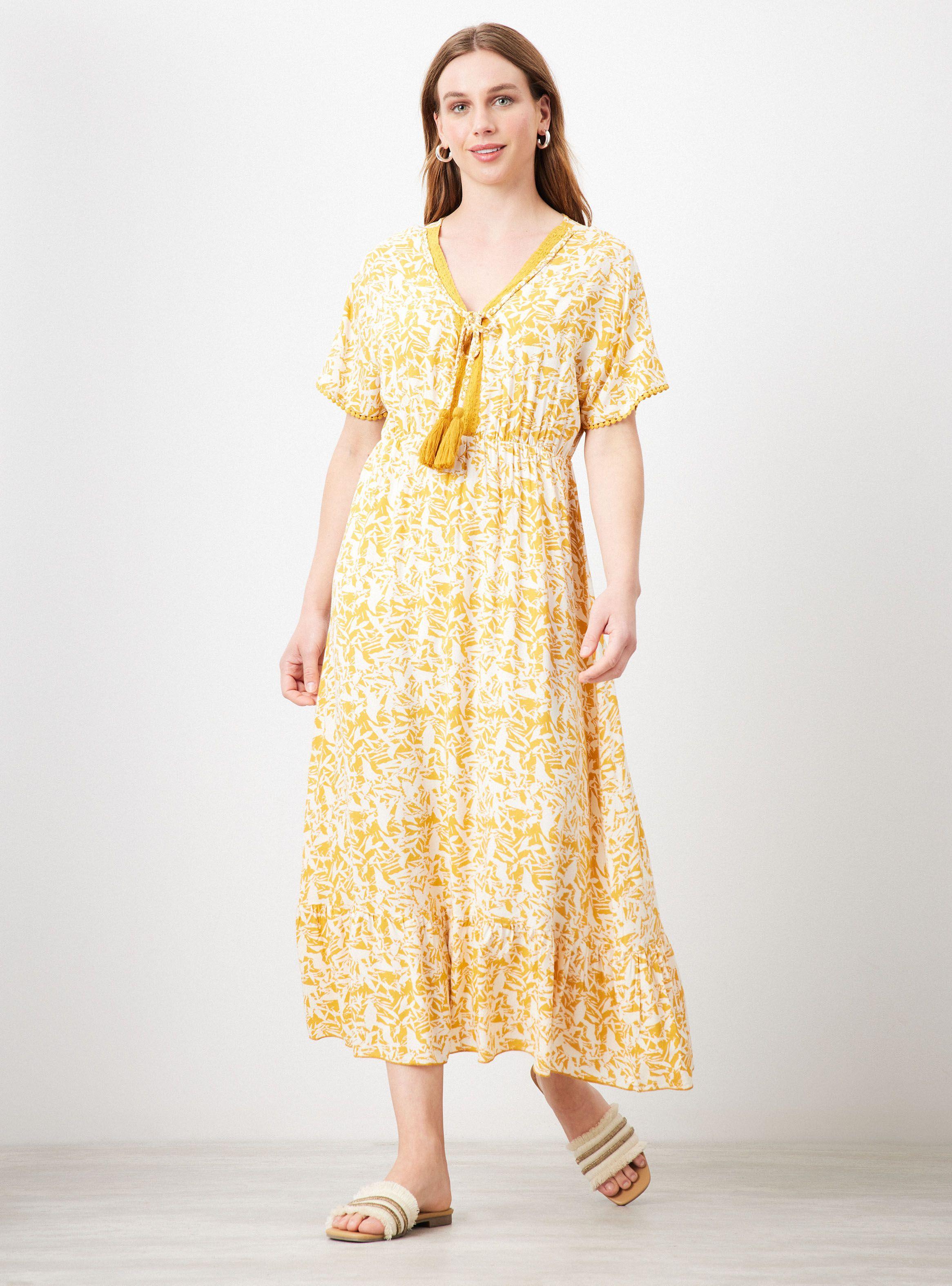 Vestido Tipo Túnica con Ajuste en Cintura-4