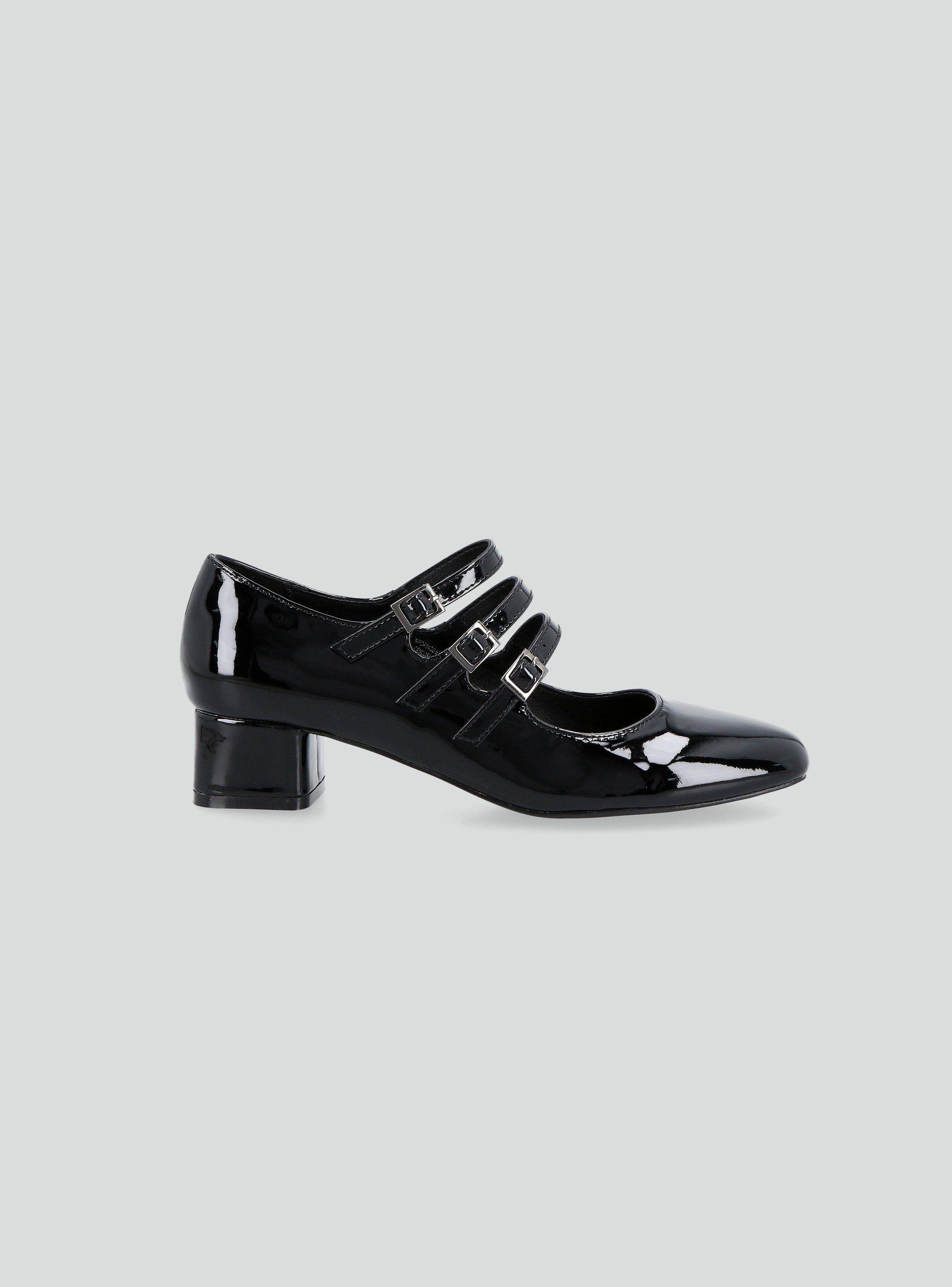 Zapato Casual Mary Jane Efecto Charol Mujer-1