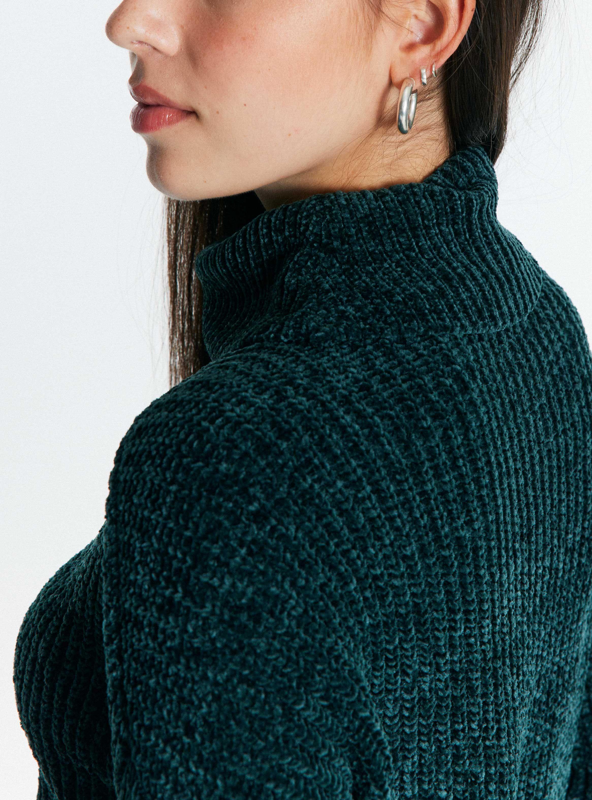 Sweater Chenille Cuello Alto-3