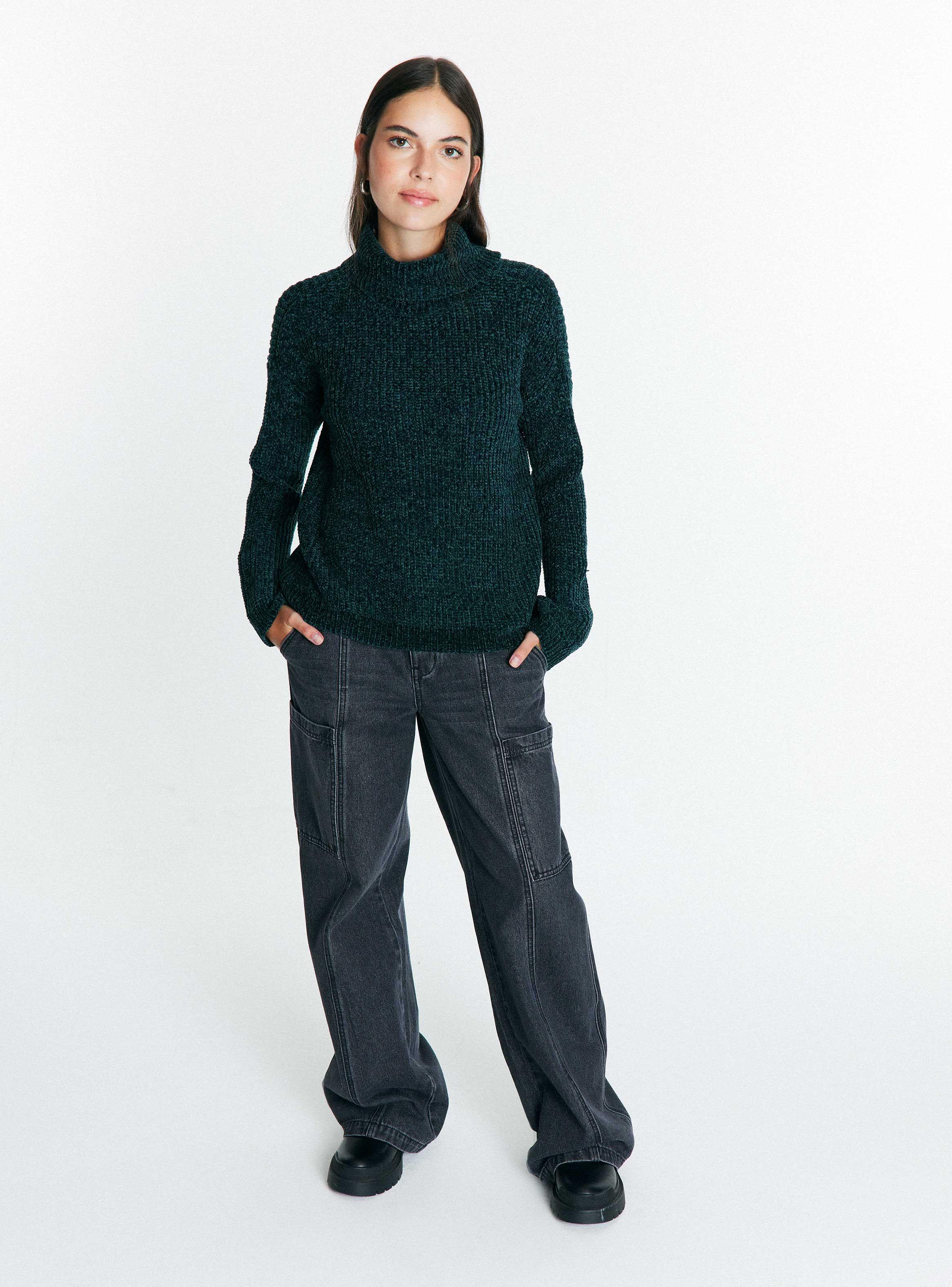 Sweater Chenille Cuello Alto-4