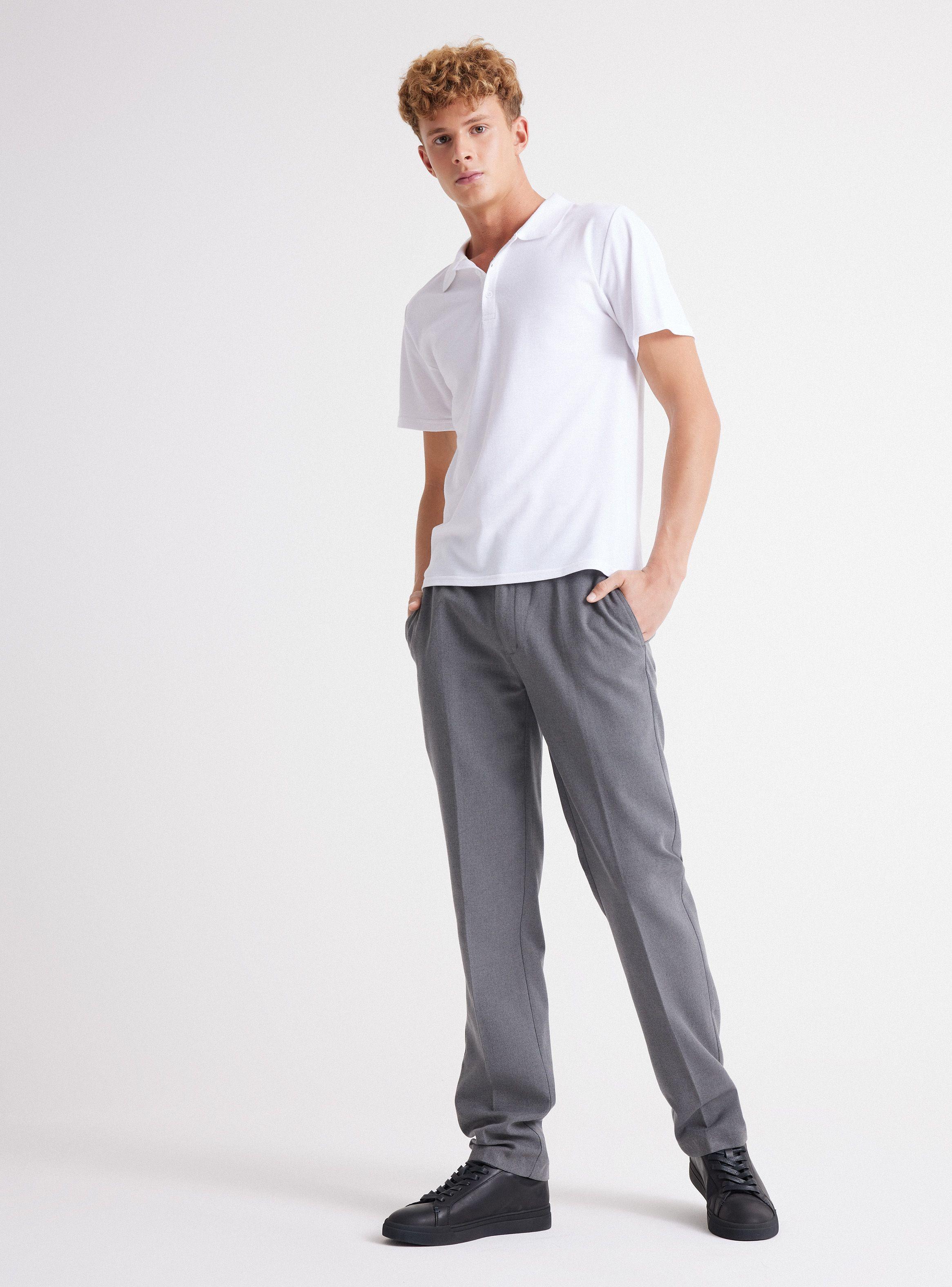 Pantalón Jogger Gris Talla 38 A 48-3