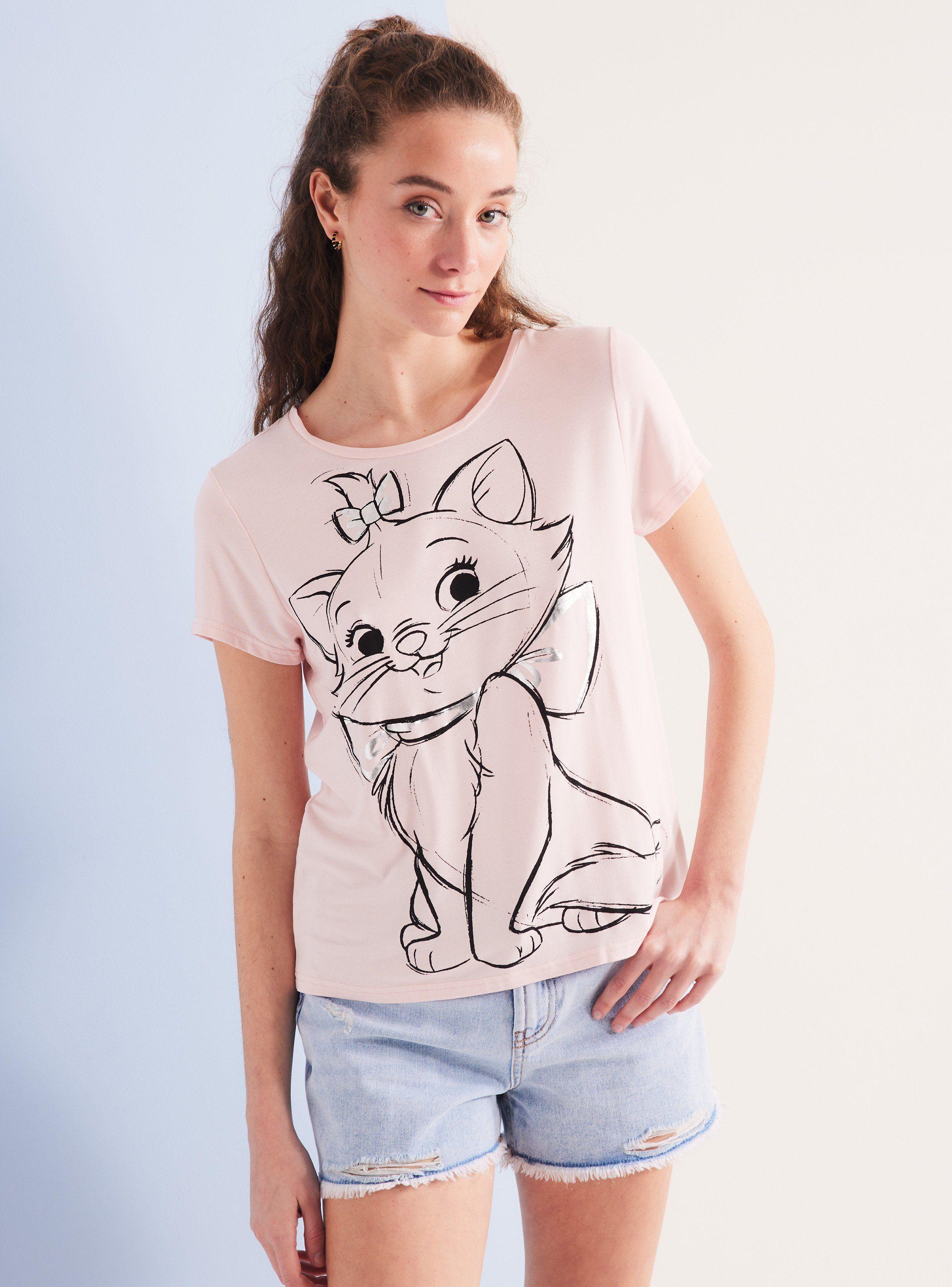 Polera Básica Disney Aristogatos Marie-0
