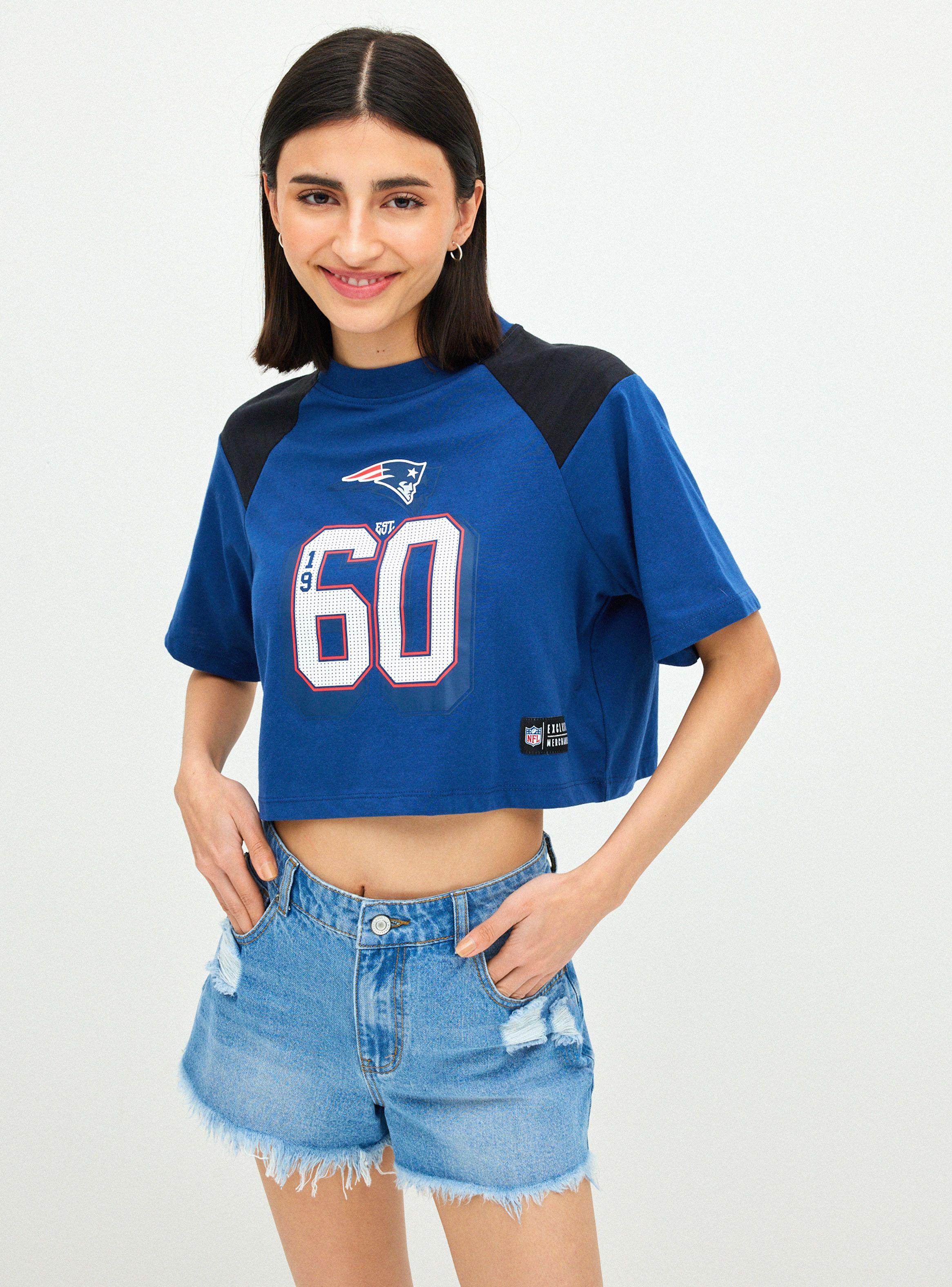 Polera Crop Manga Corta Diseño Estampado-0