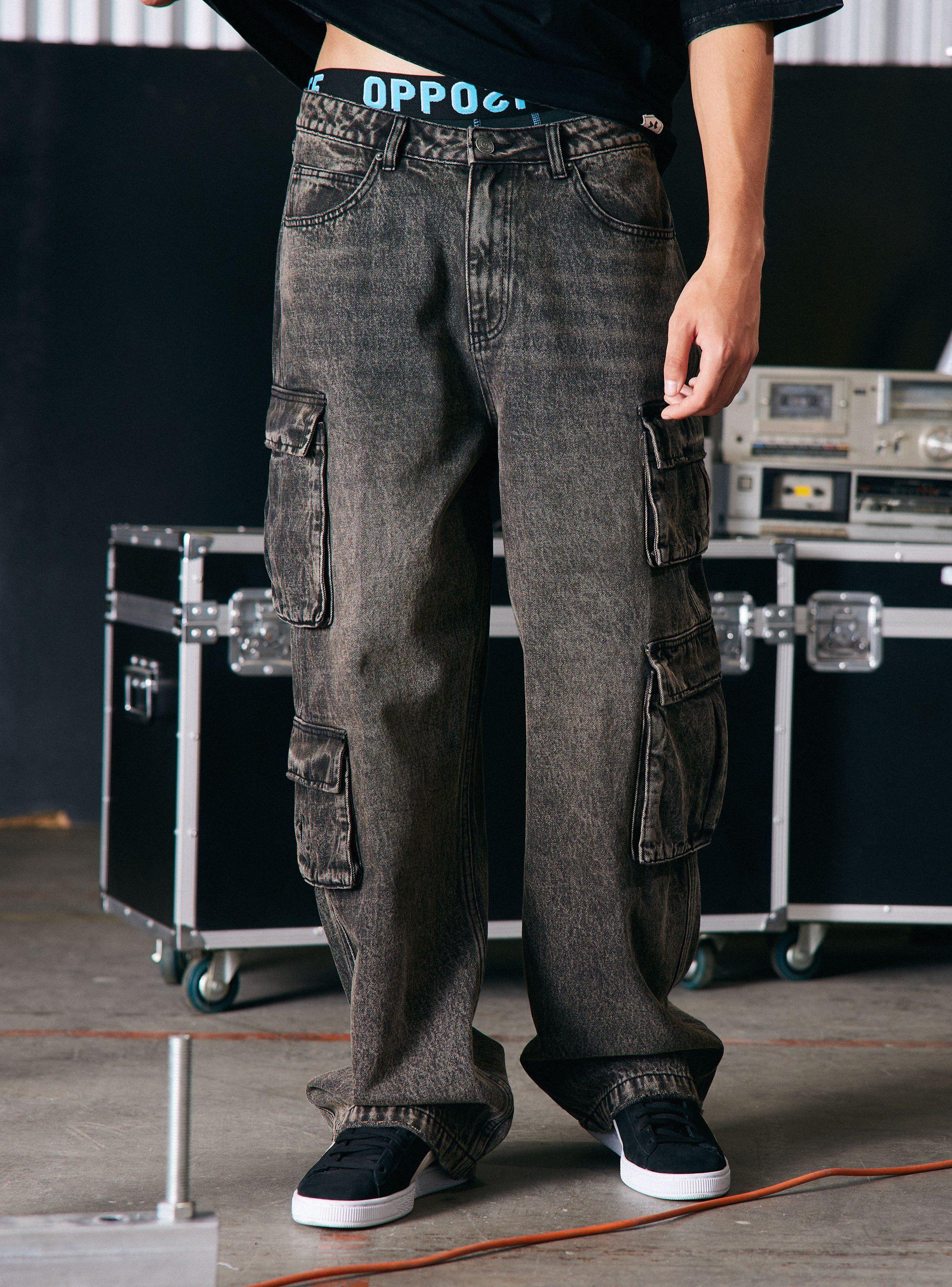 Jeans Cargo Loose Fit-0