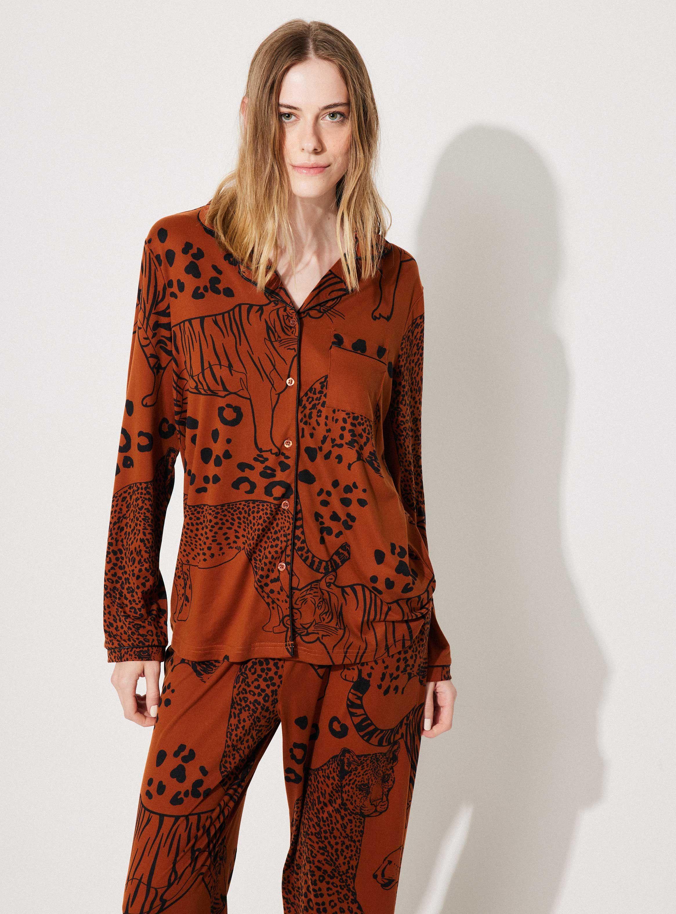 Pijama Camisero Full Print Animals-0