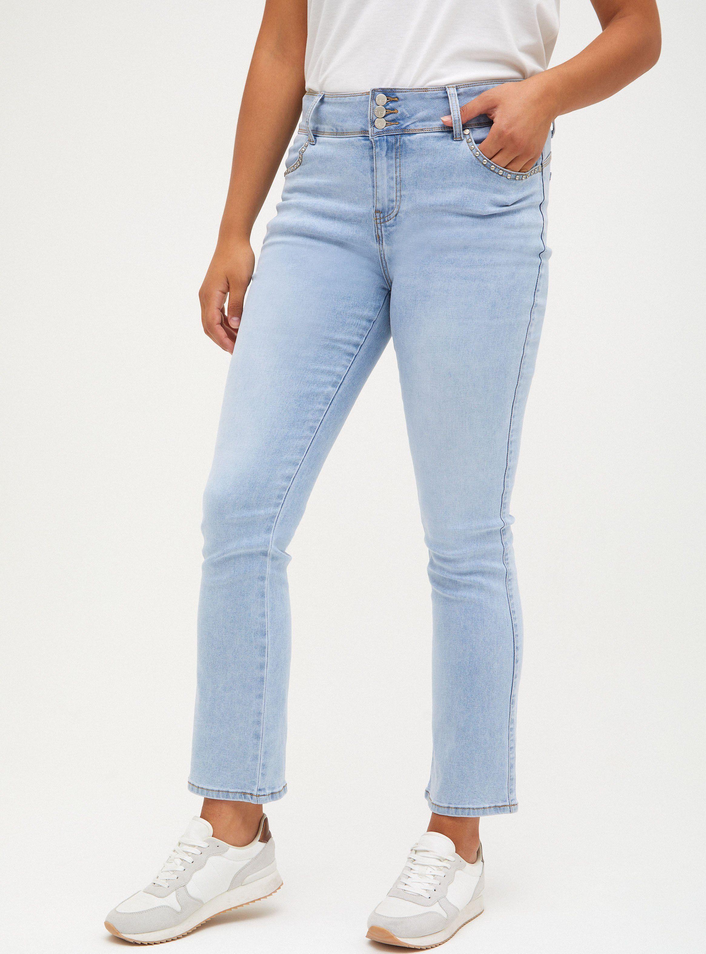 Jeans Tiro Medio 3 Botones-0