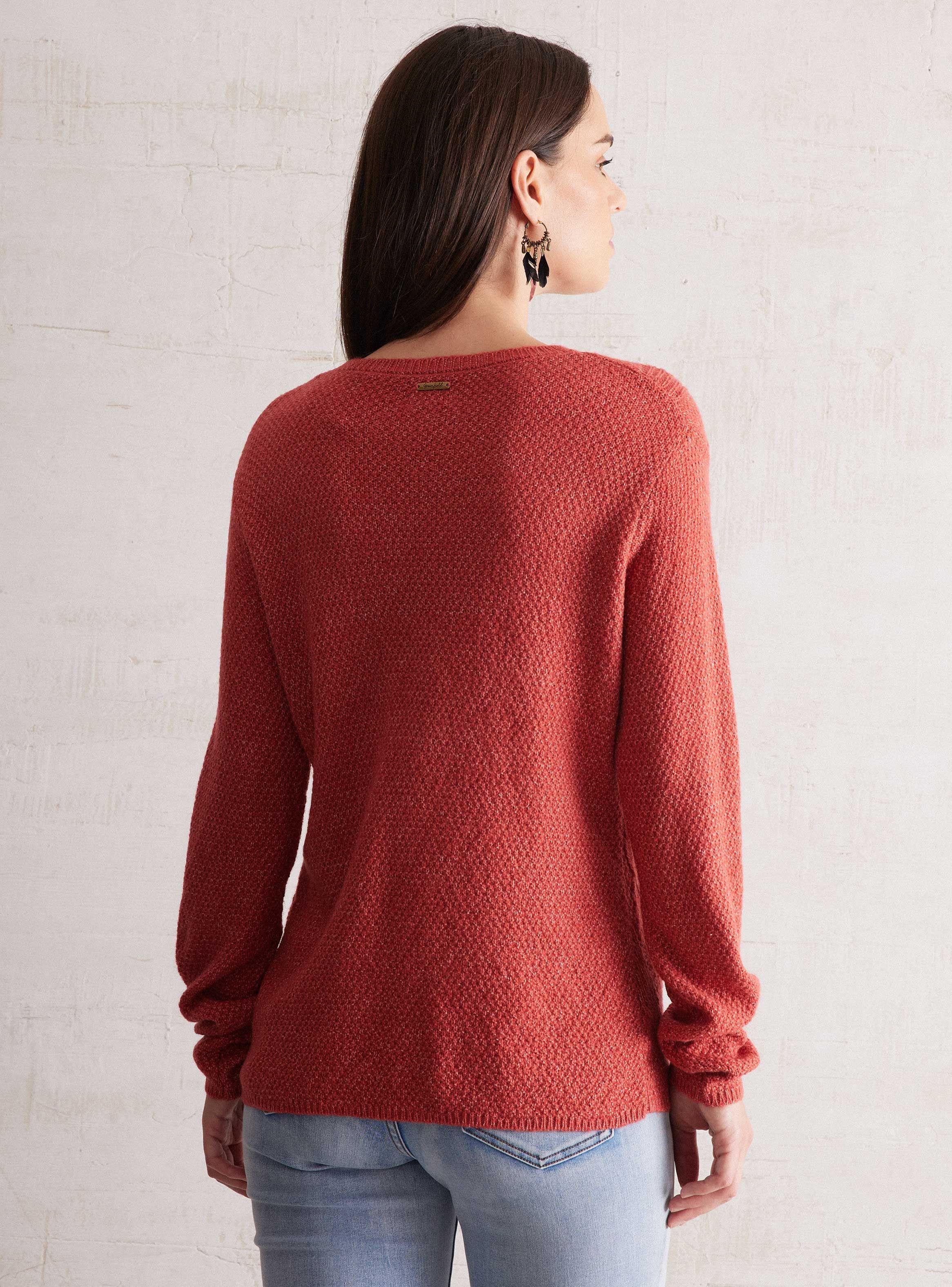 Sweater Jaspeado Con Diseño Textura Frontal-1