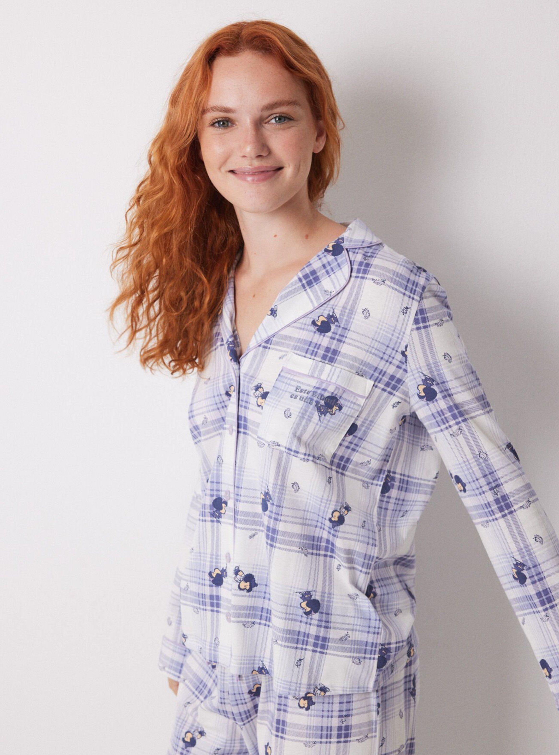 Pijama Camisero Algodón Mafalda-2