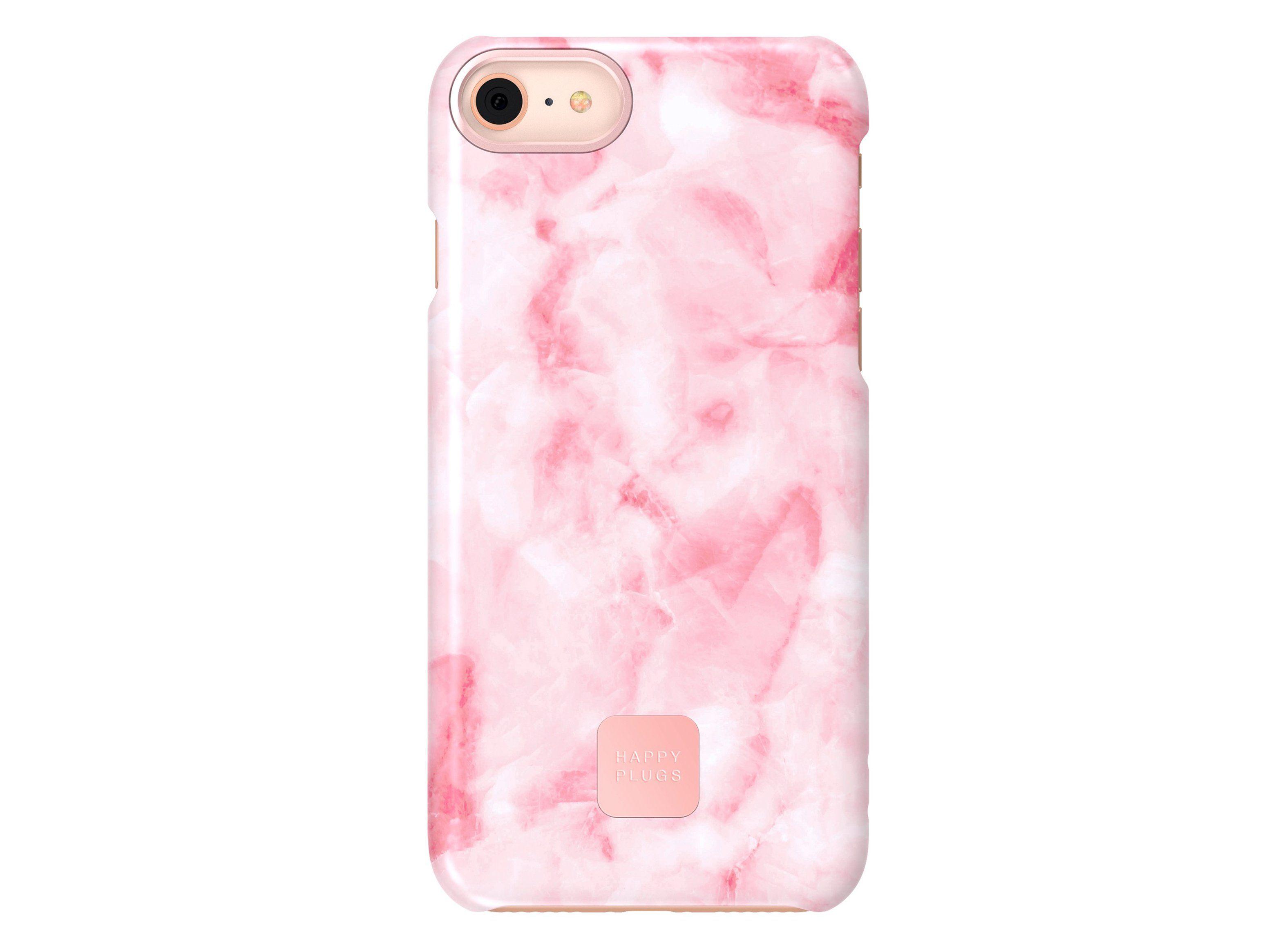 Carcasa Happy Plugs para iPhone 8 Mármol Rosa-0