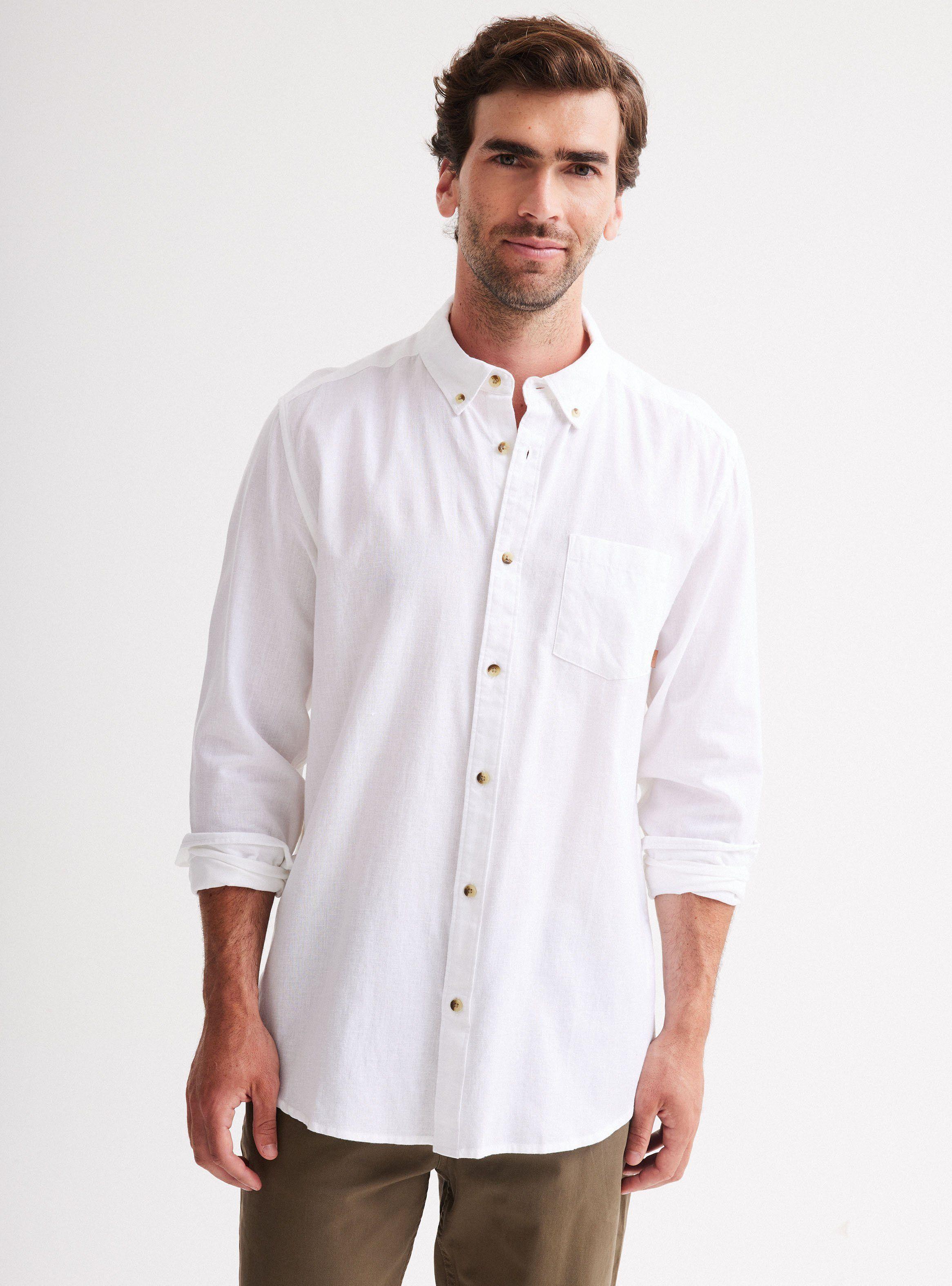 Camisa Manga Larga de Lino-0