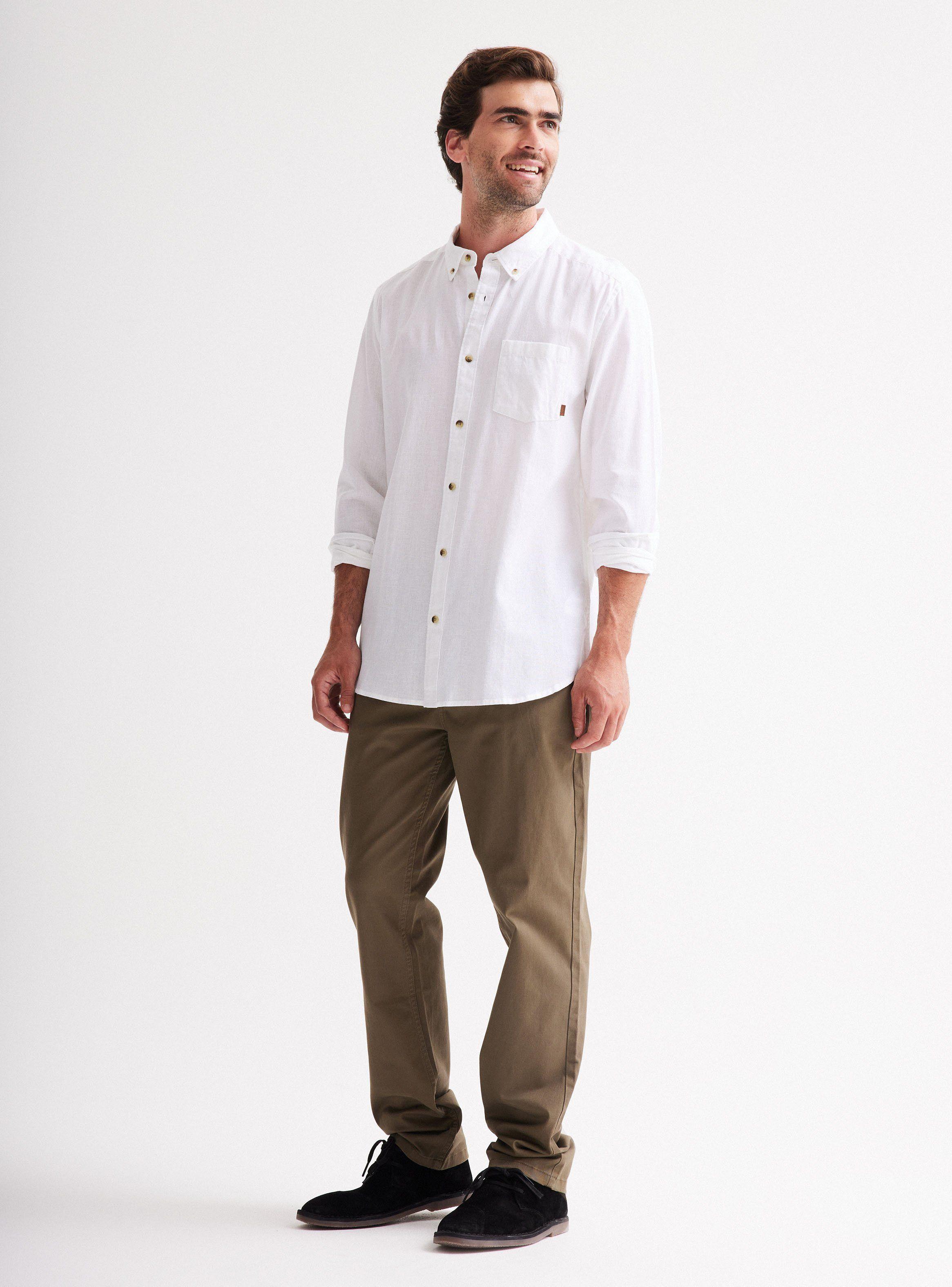 Camisa Manga Larga de Lino-4