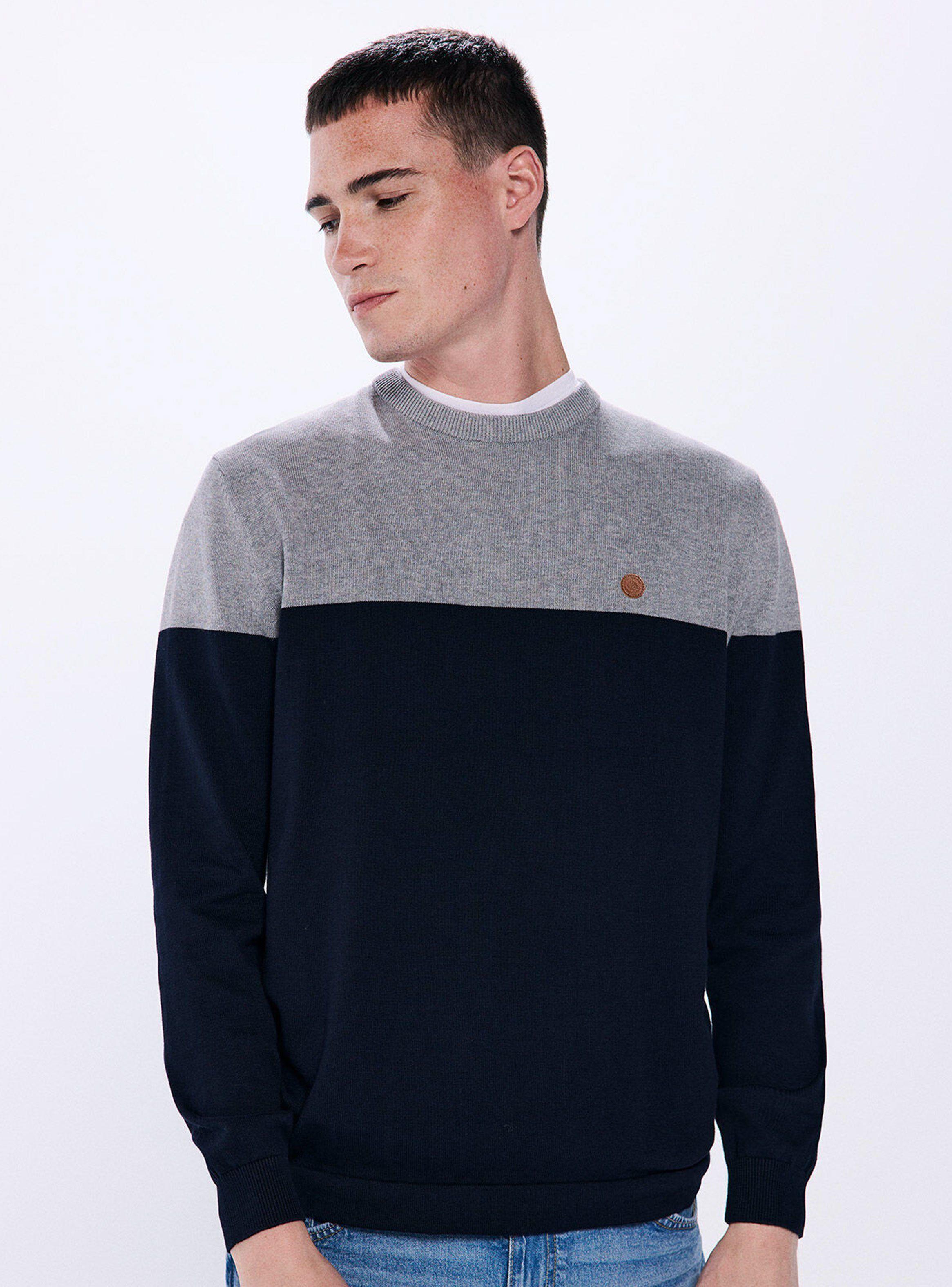 Sweater Básico Color Block-0