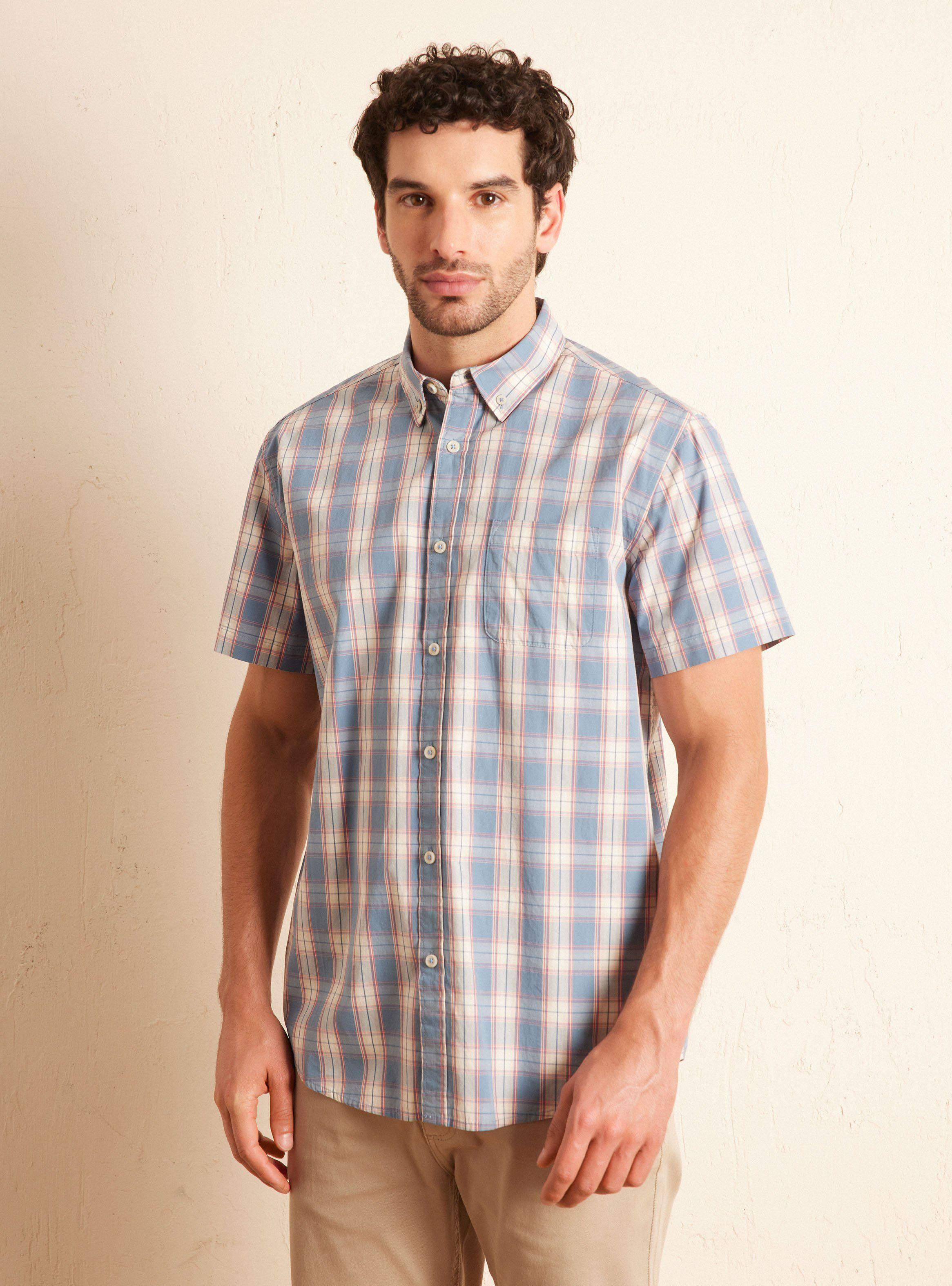 Camisa Manga Corta Cuadros-0
