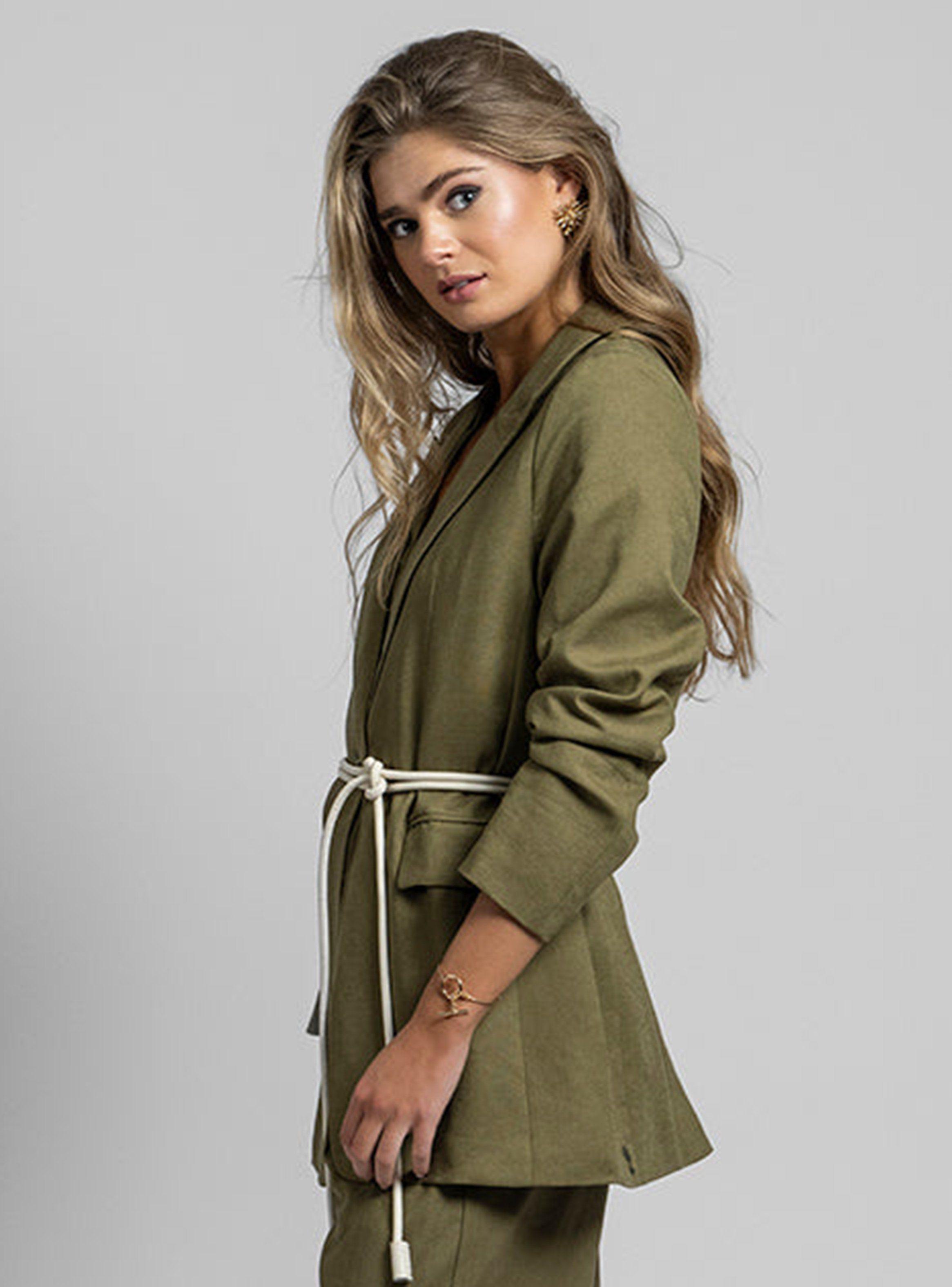 Blazer Alberta L Lino Verde-2