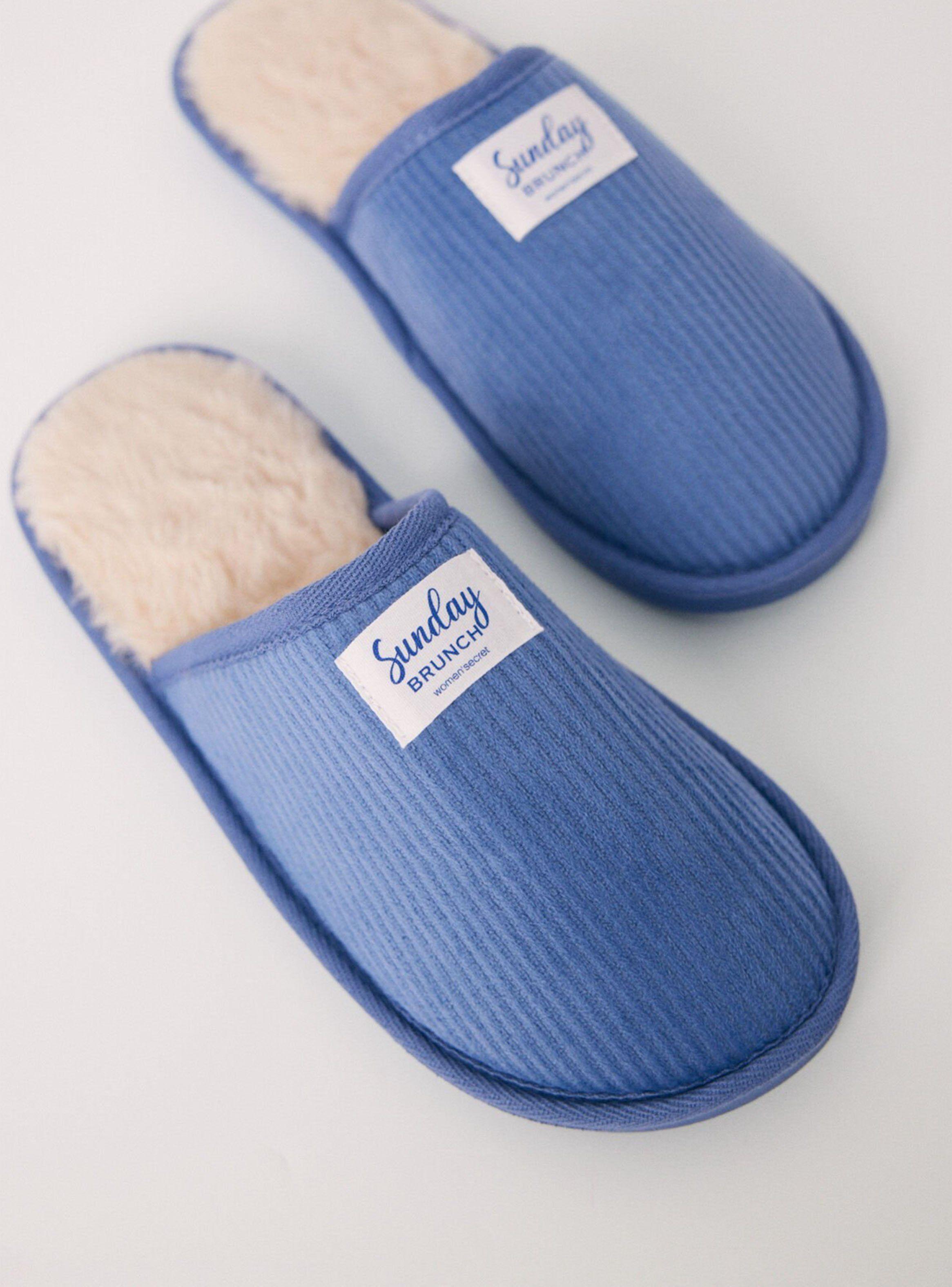 Pantuflas Destalonadas Pan Azul-2