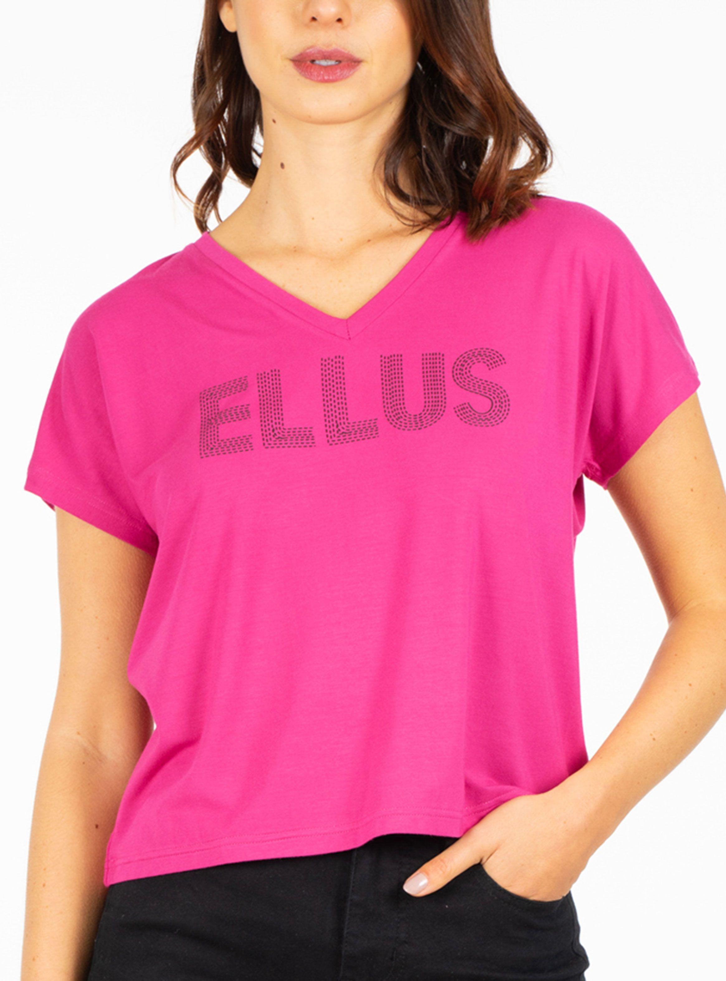 Polera Manga Corta Hombro Caído V Neck Mora-0