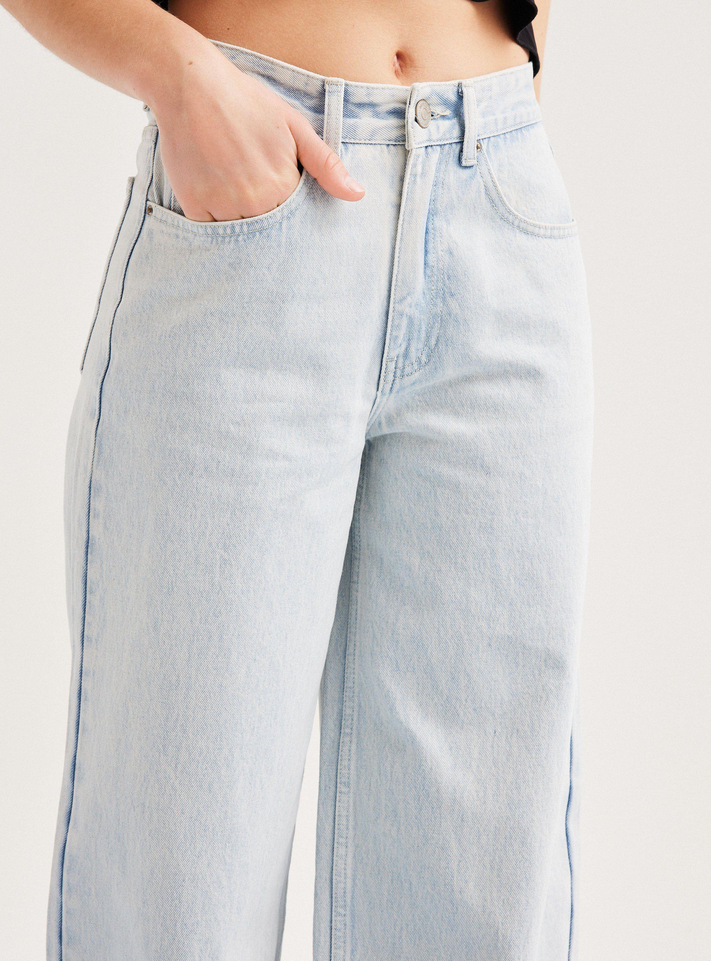 Jeans Fit Puddle Anchos y Tiro Bajo-2