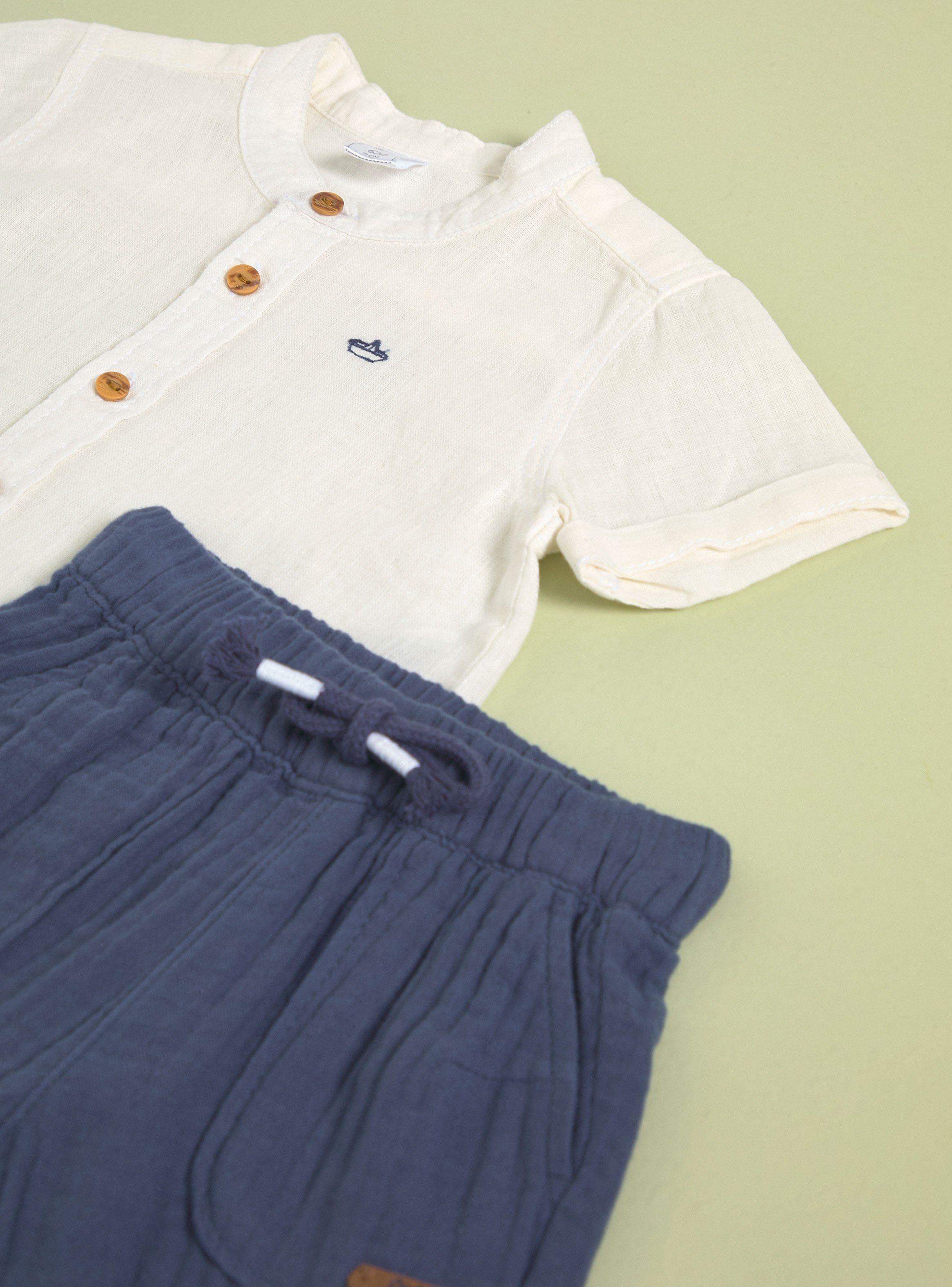 Conjunto Pantalón con Camisa Lisos-2