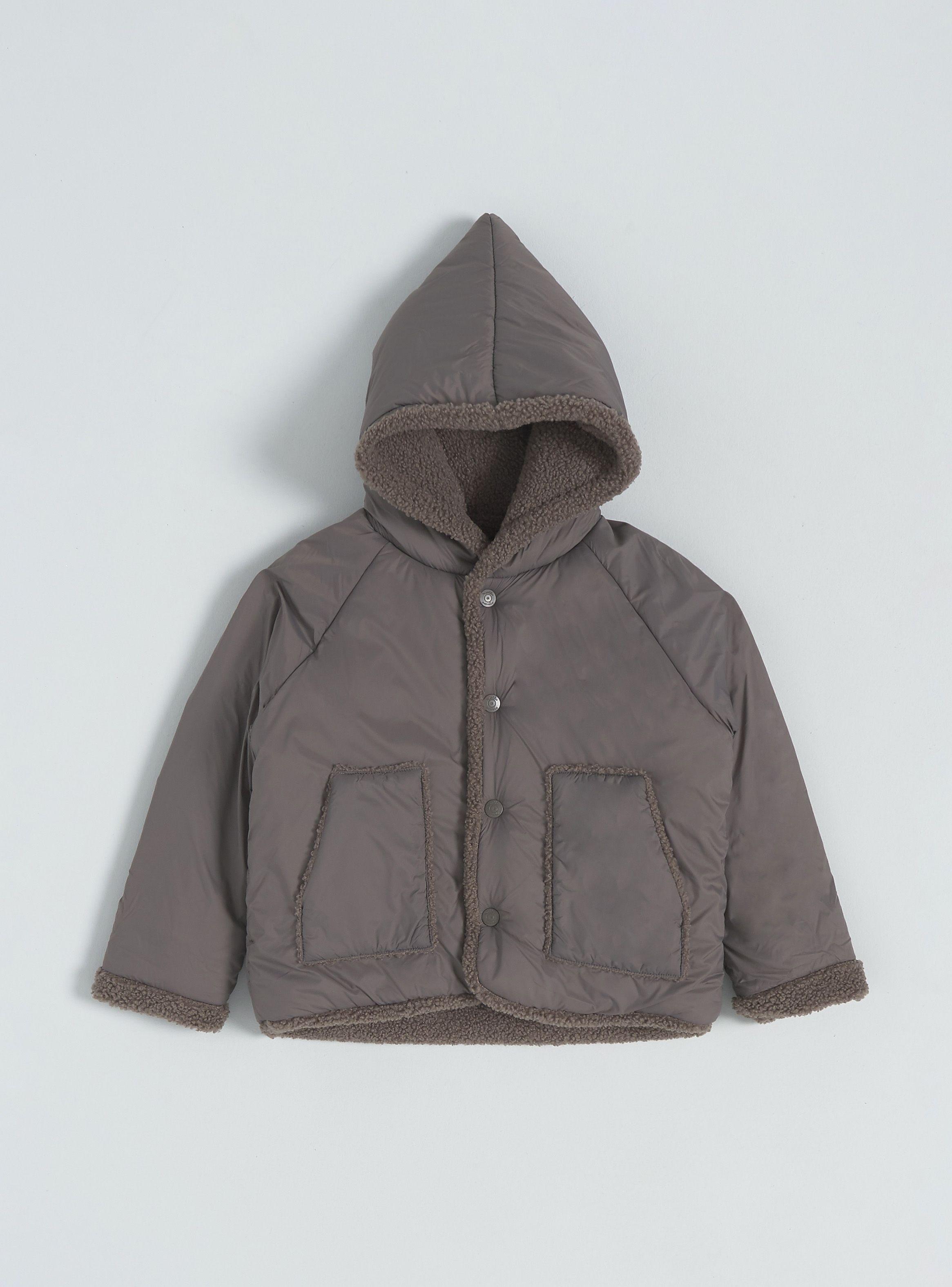 Parka Diseño con Cierre y Gorro-2