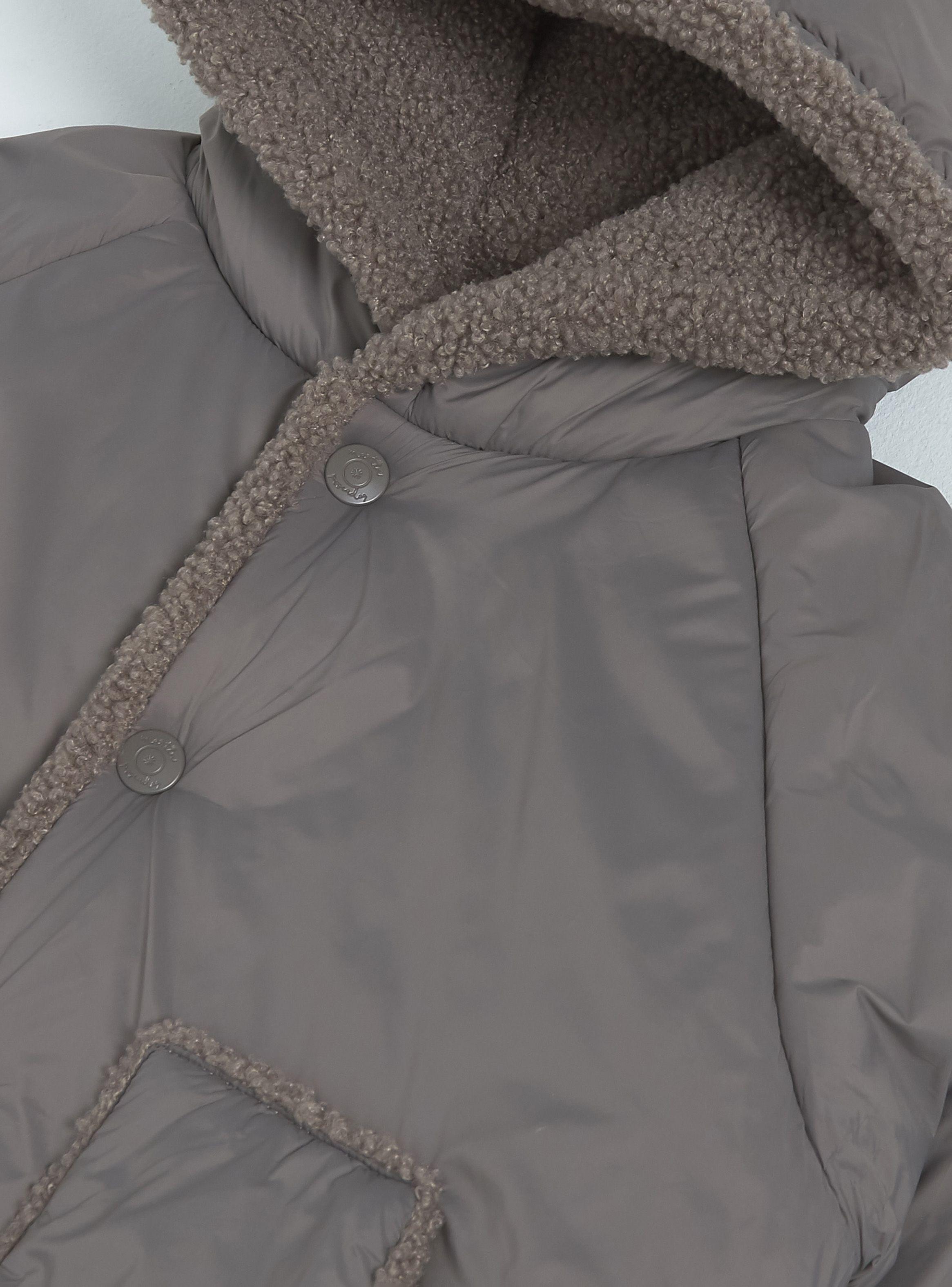 Parka Diseño con Cierre y Gorro-4