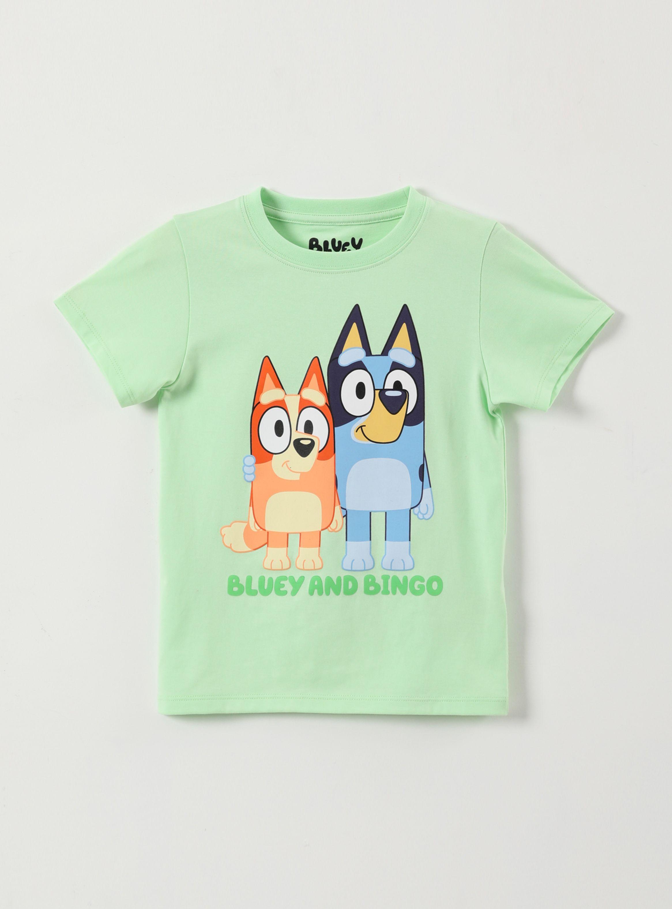 Polera Manga Corta Toddlero Bluey y Bingo-0