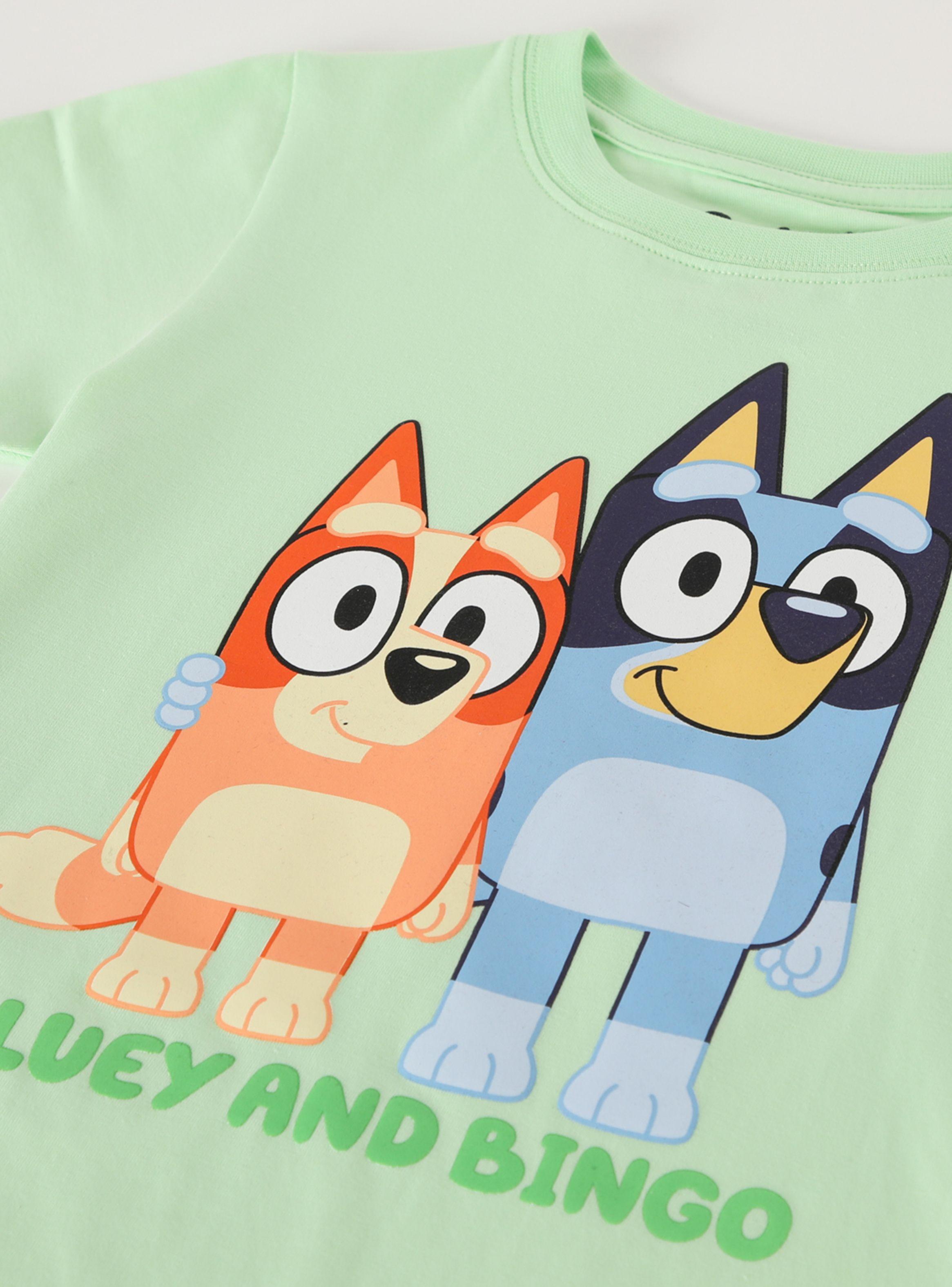 Polera Manga Corta Toddlero Bluey y Bingo-2