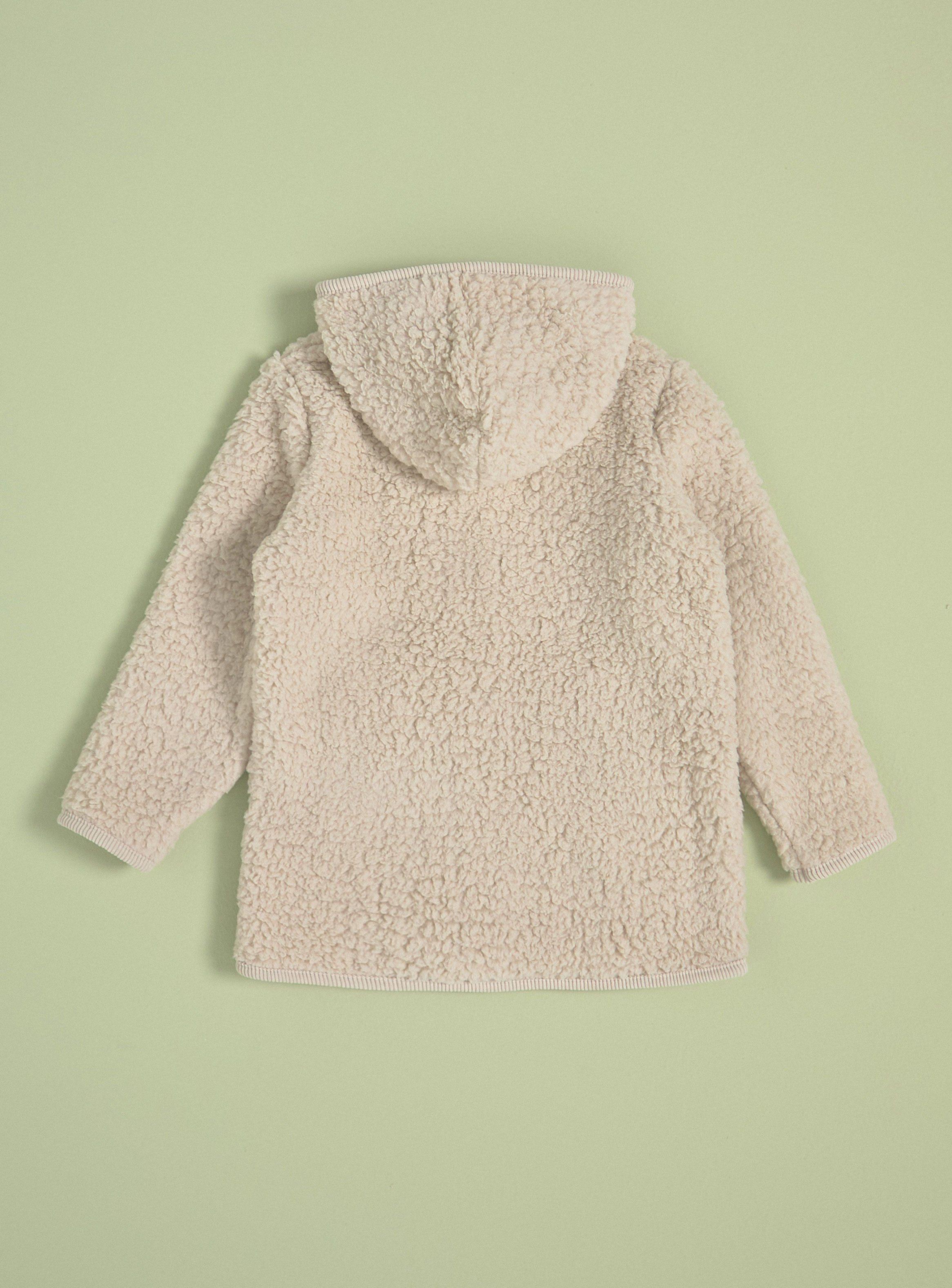Chaqueta Sherpa con Cotelé Botones Gorro-3