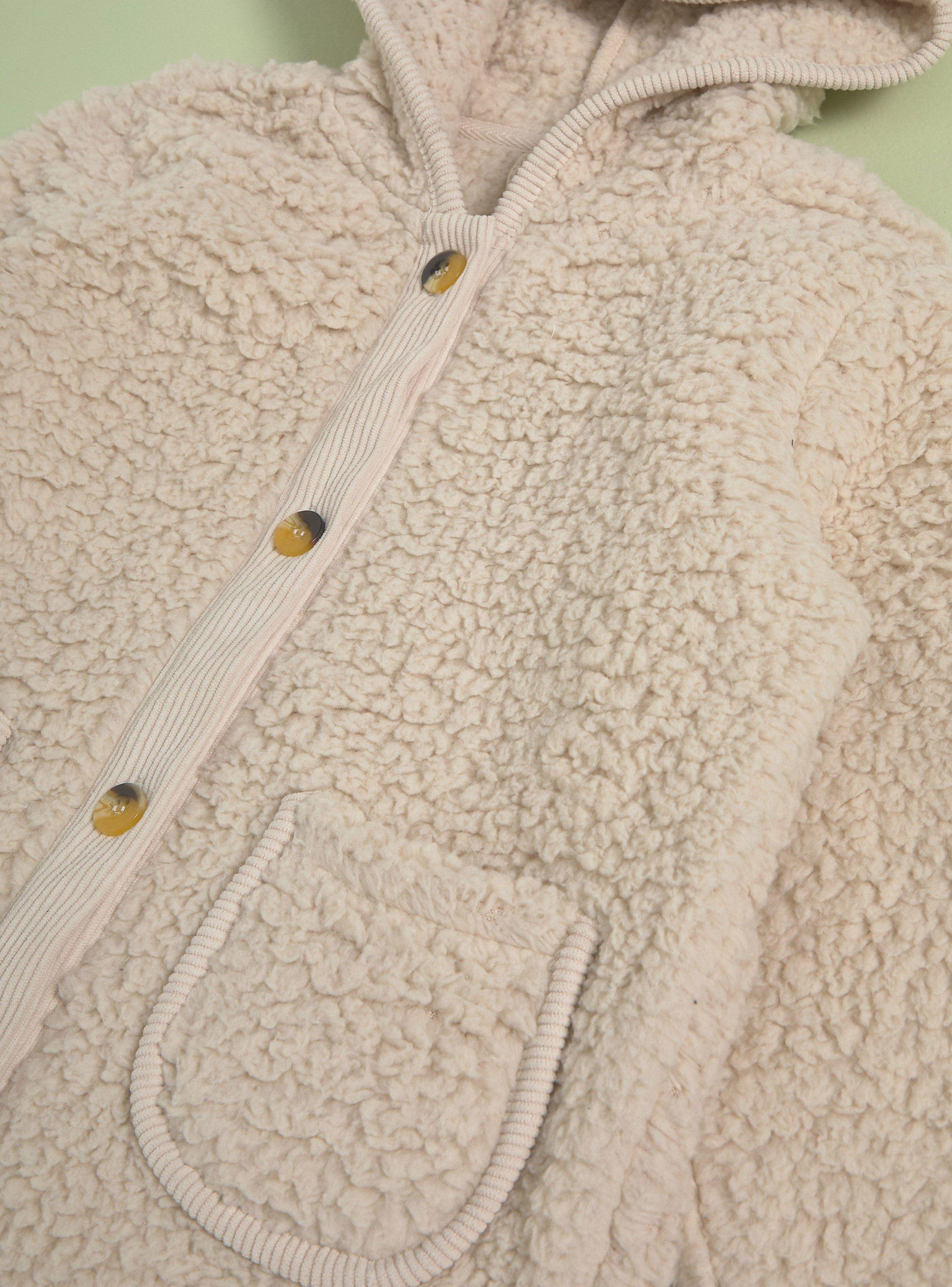 Chaqueta Sherpa con Cotelé Botones Gorro-4