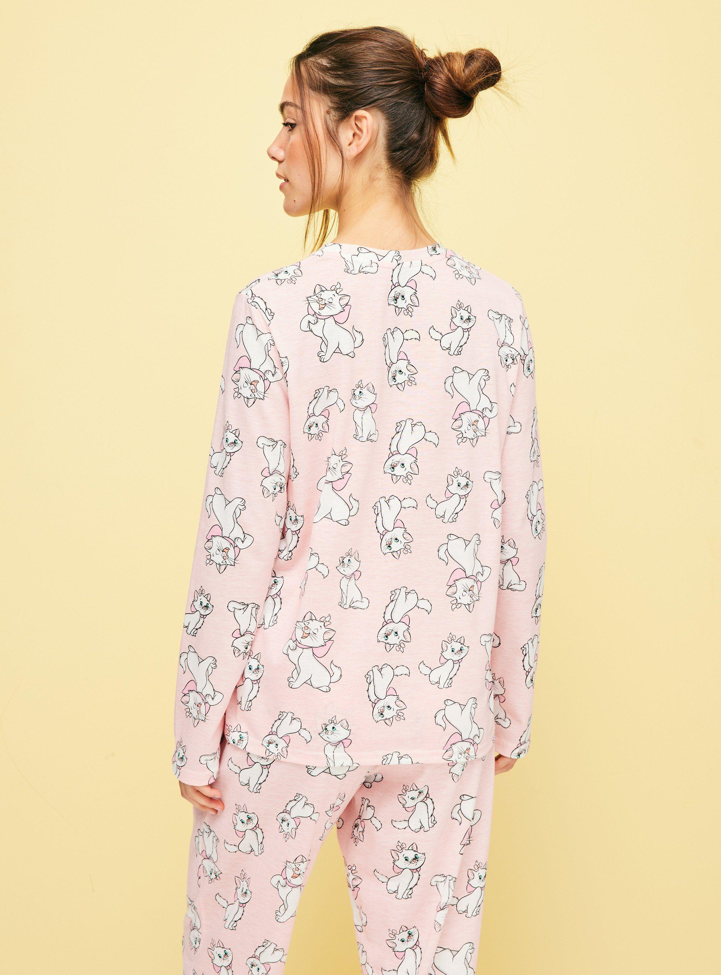 Pijama Largo Disney Marie Full Print-1